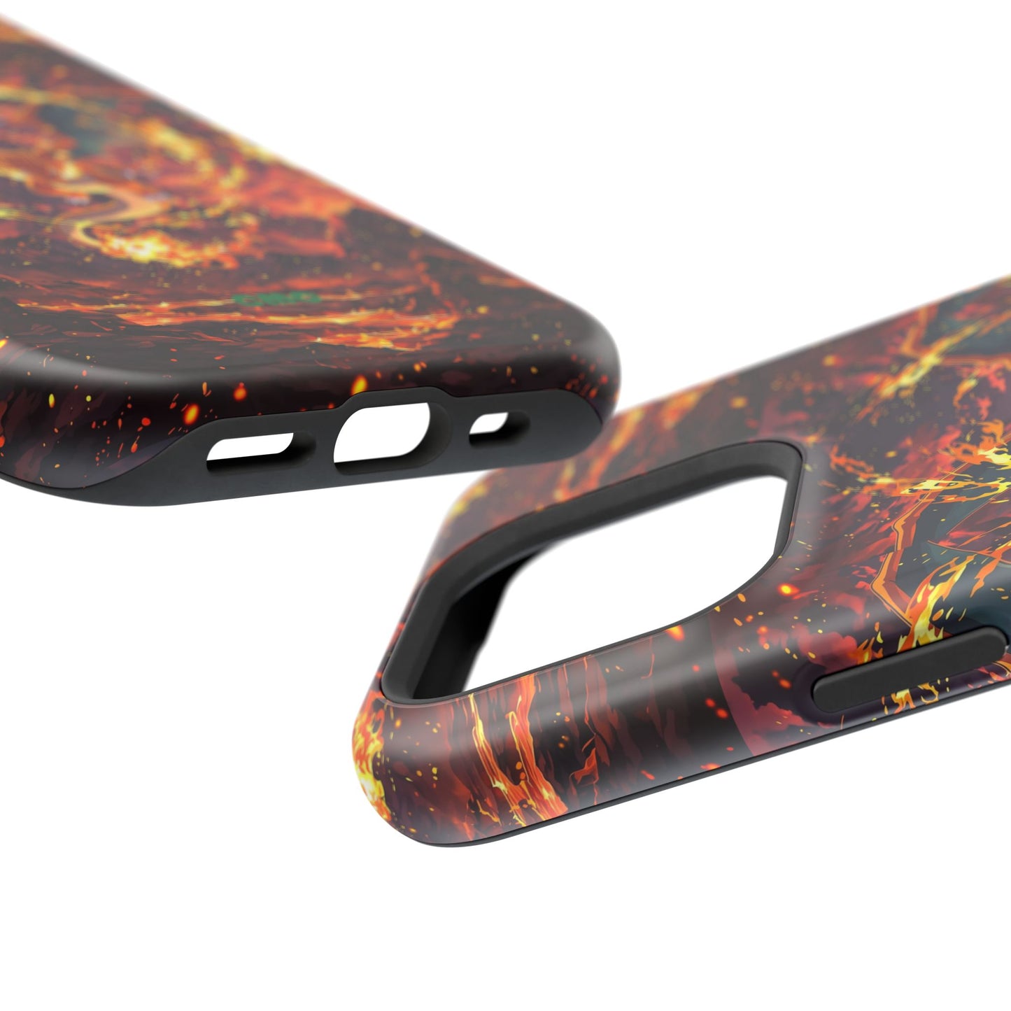 Fiery Abstract Magnetic Impact-Resistant Phone Case