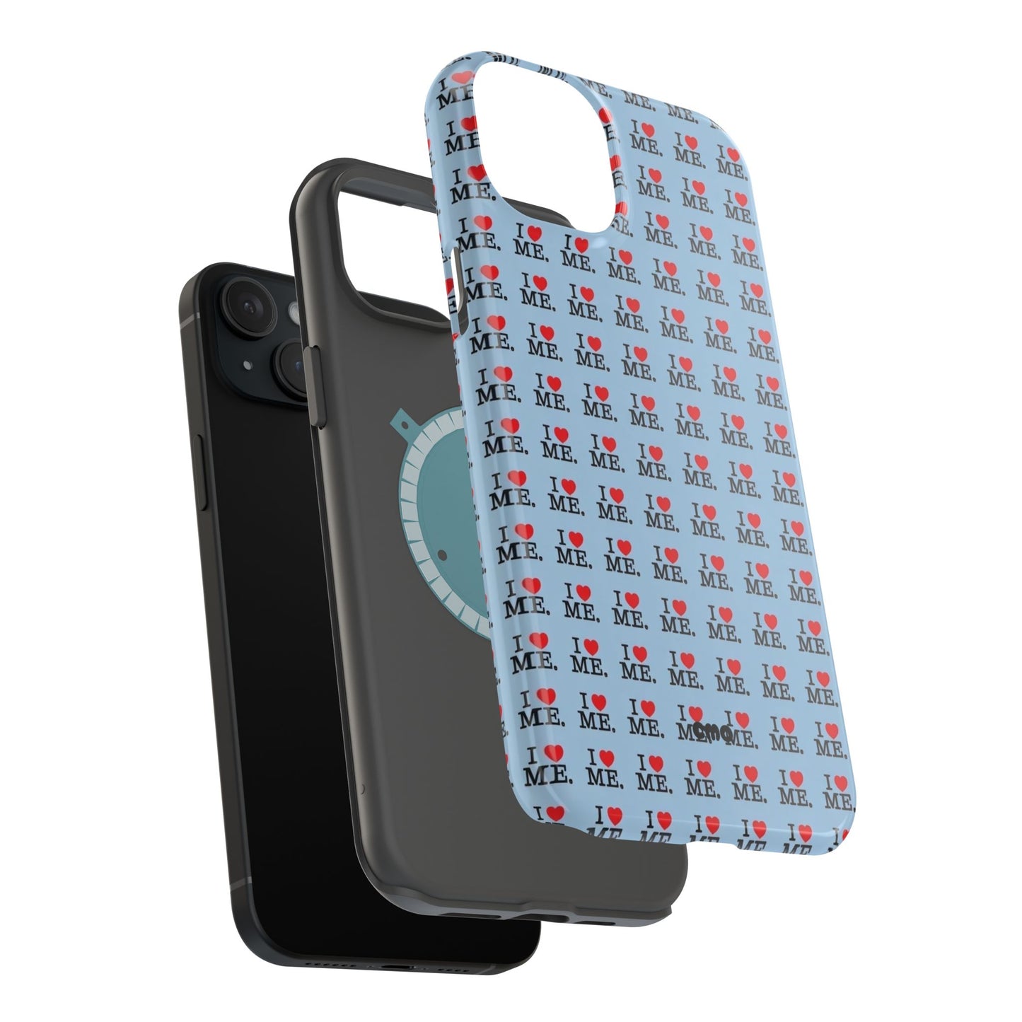 Magnetic Impact-Resistant Phone Case — "I love ME" Pattern