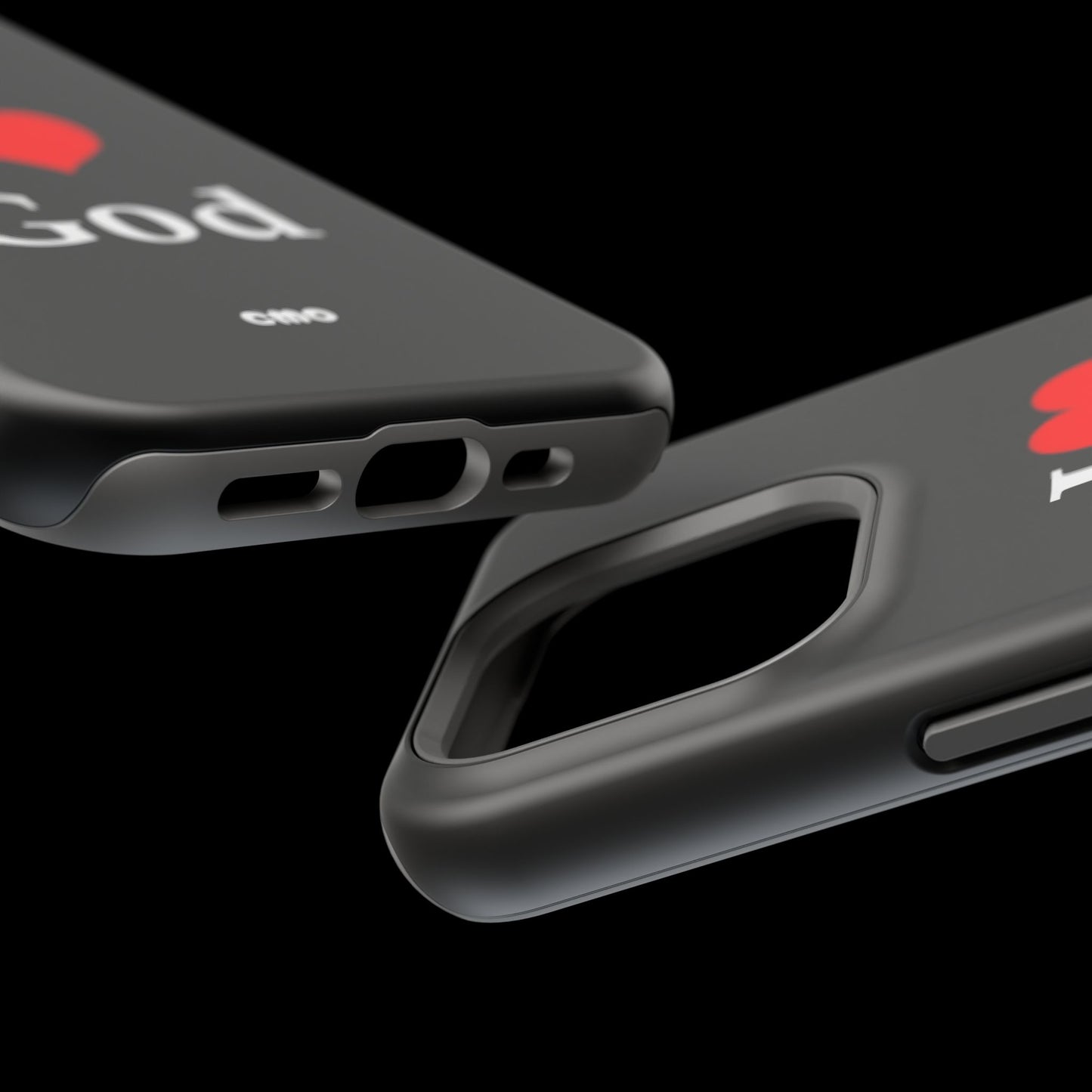 I love God Phone Case — Magnetic Impact-Resistant Religious iPhone Cover