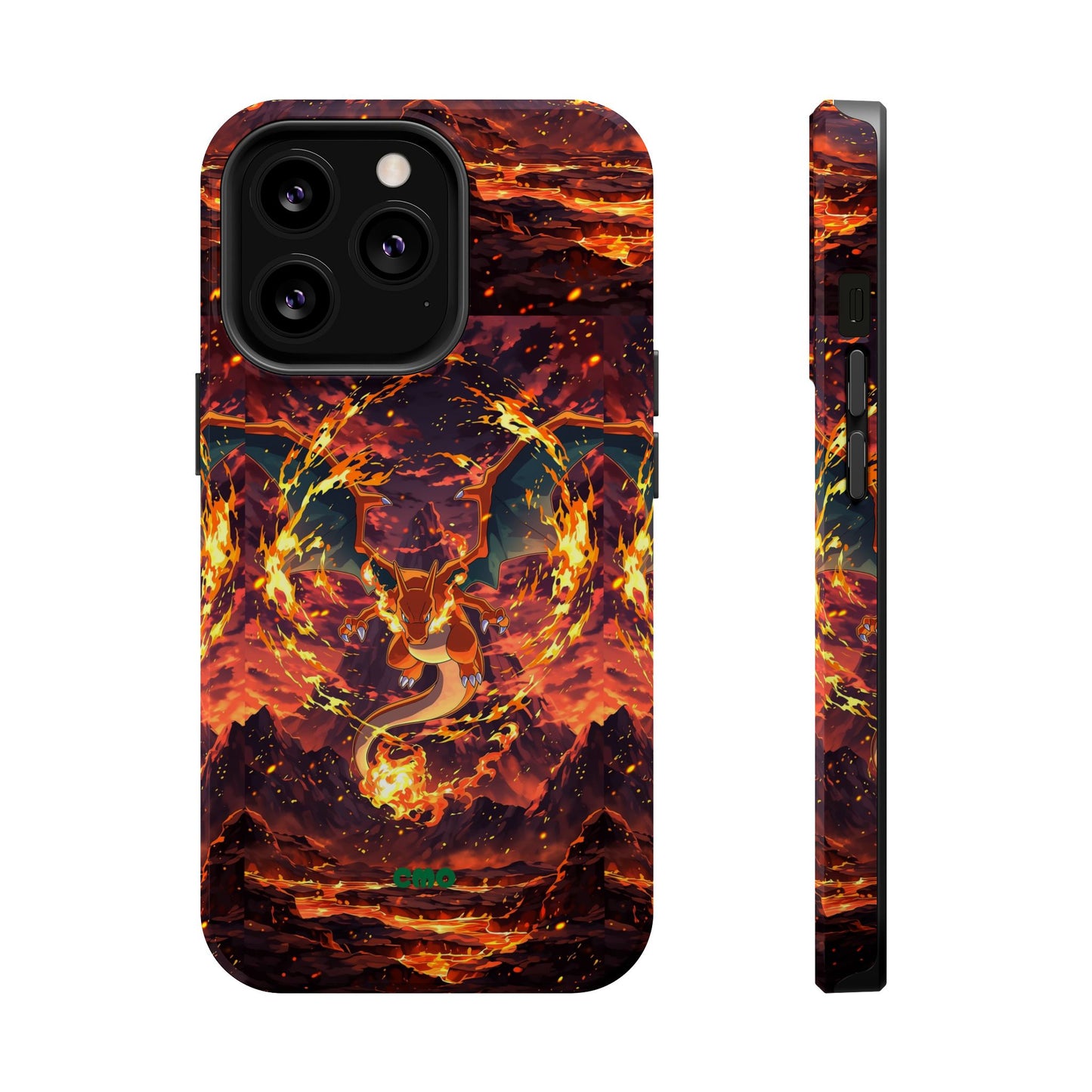 Fiery Abstract Magnetic Impact-Resistant Phone Case