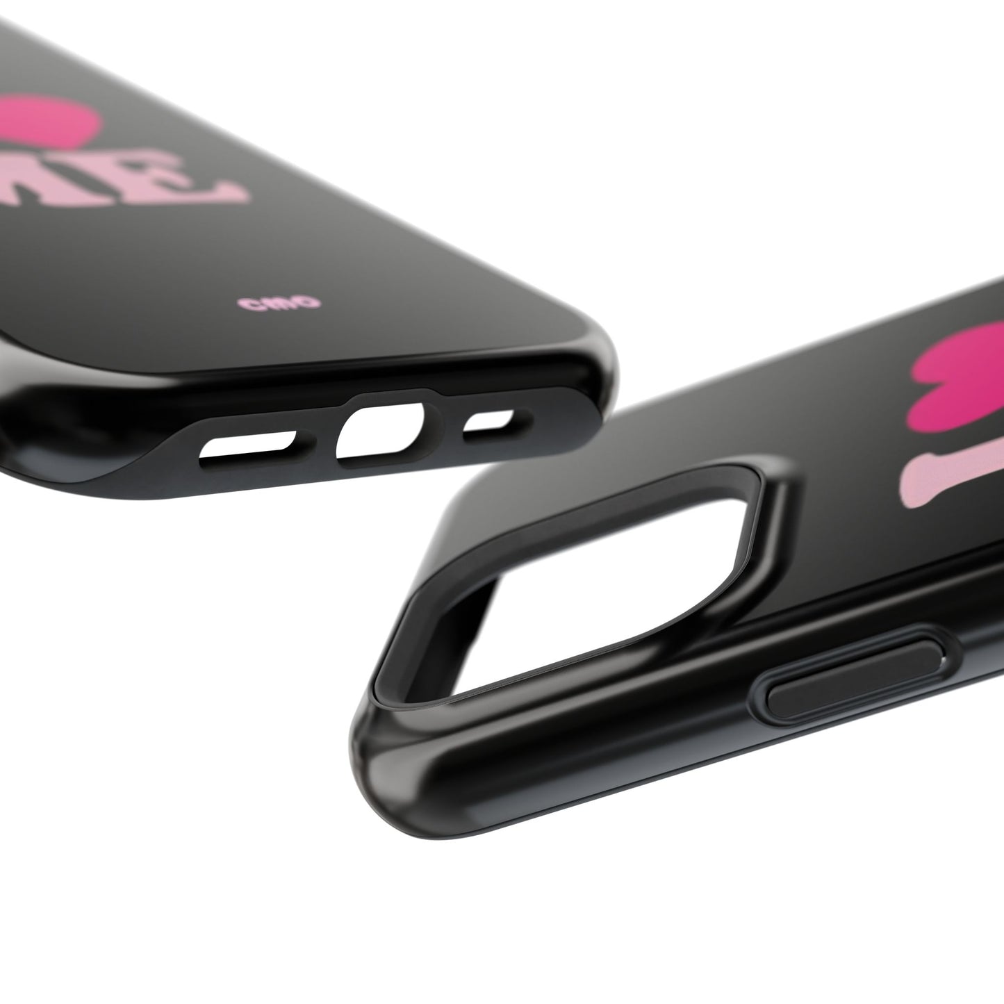 Magnetic Impact-Resistant Phone Case — "I love ME" Pink Self-Love Design