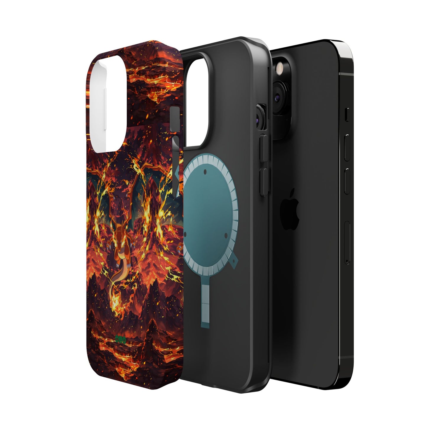 Fiery Abstract Magnetic Impact-Resistant Phone Case