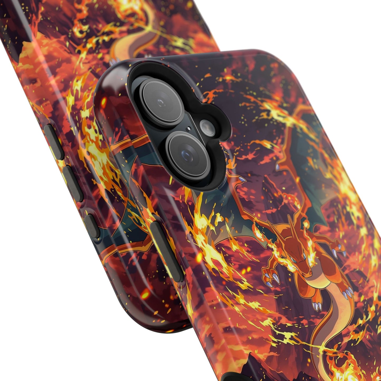 Fiery Abstract Magnetic Impact-Resistant Phone Case