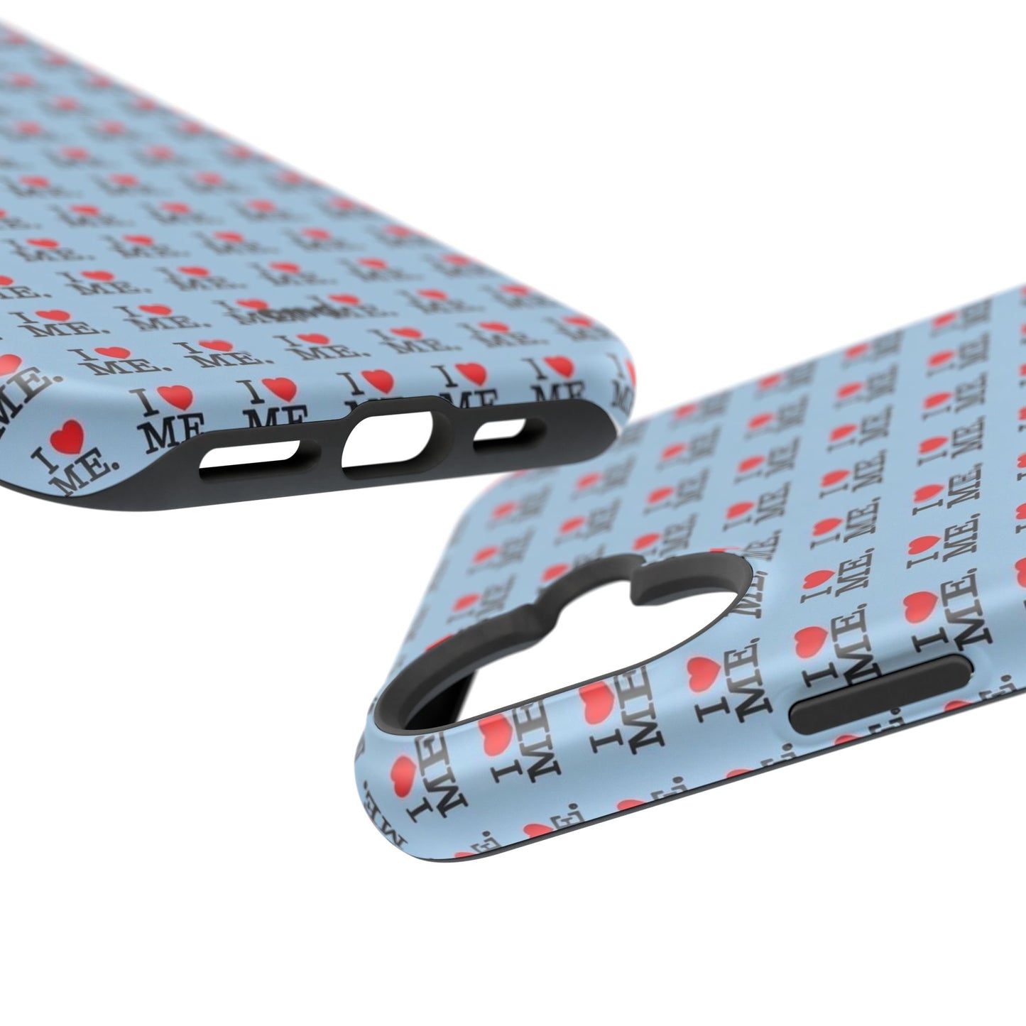 Magnetic Impact-Resistant Phone Case — "I love ME" Pattern