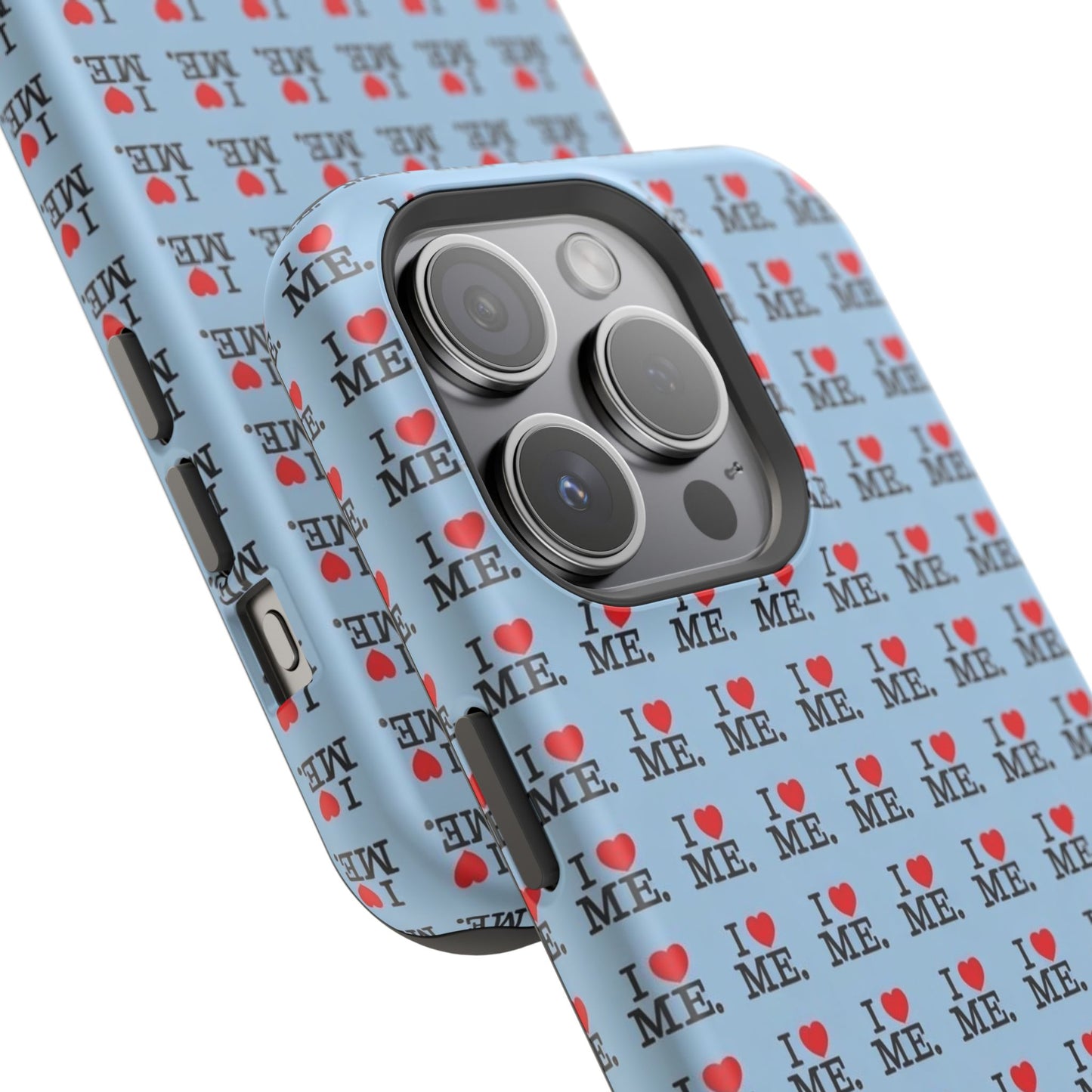 Magnetic Impact-Resistant Phone Case — "I love ME" Pattern