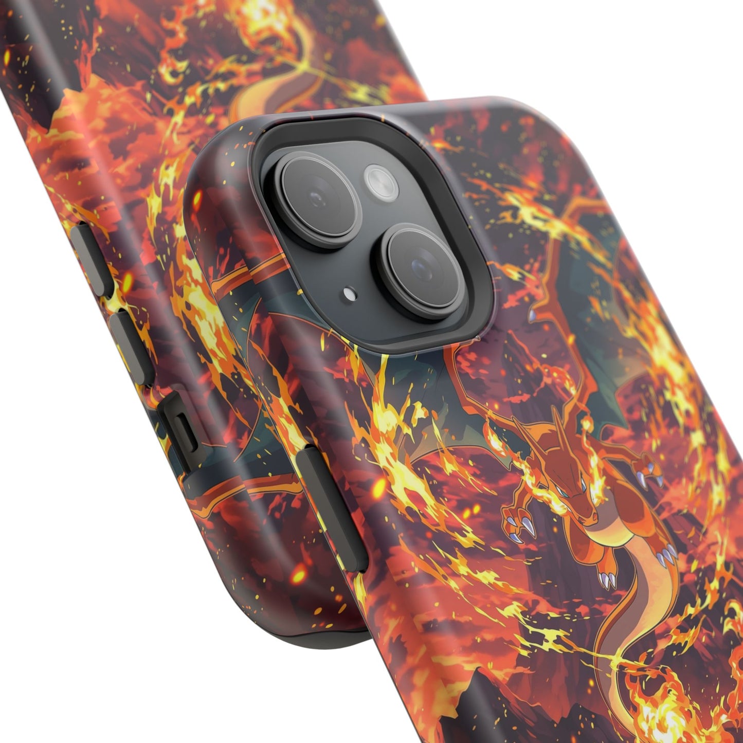 Fiery Abstract Magnetic Impact-Resistant Phone Case