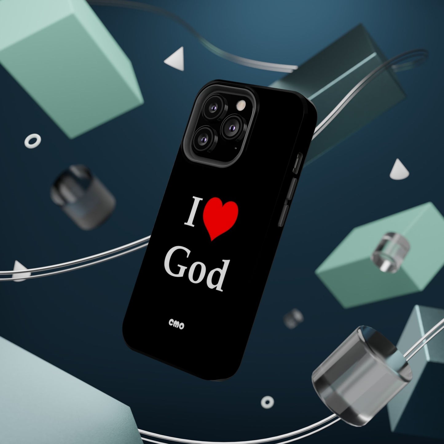 I love God Phone Case — Magnetic Impact-Resistant Religious iPhone Cover