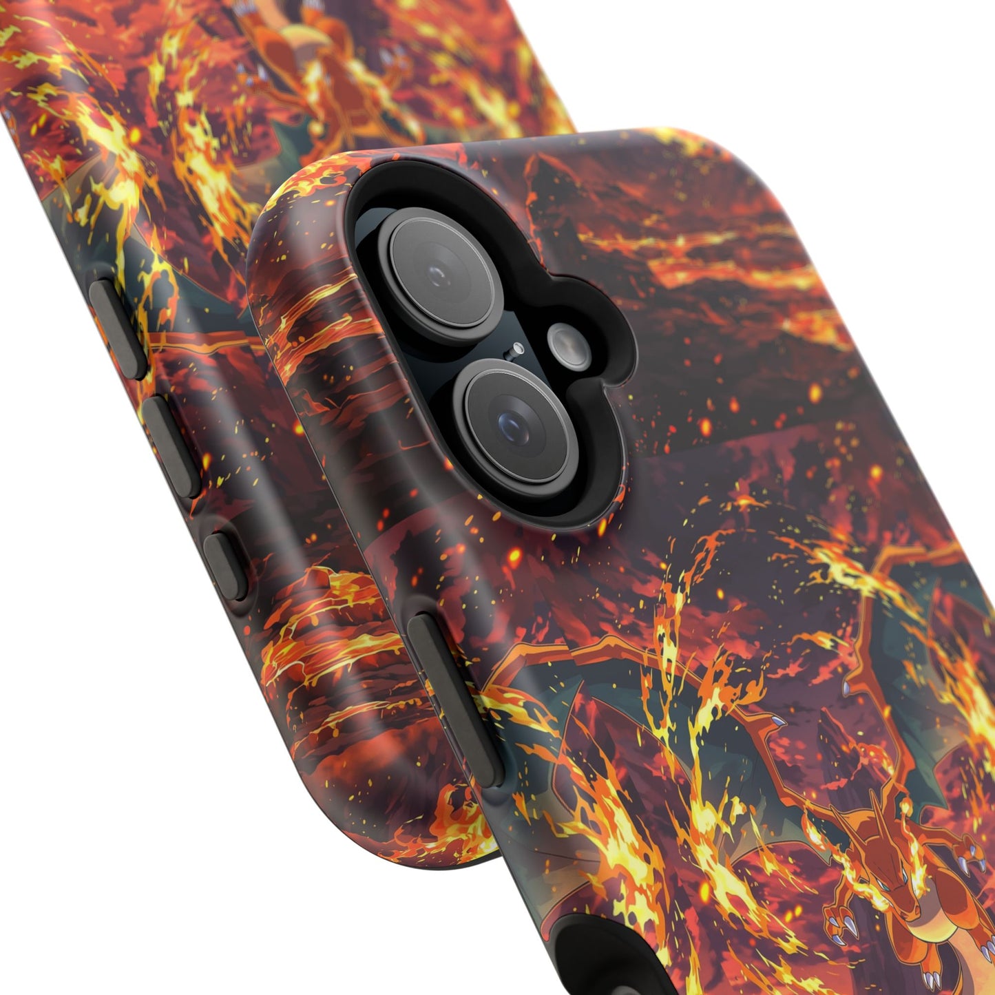 Fiery Abstract Magnetic Impact-Resistant Phone Case
