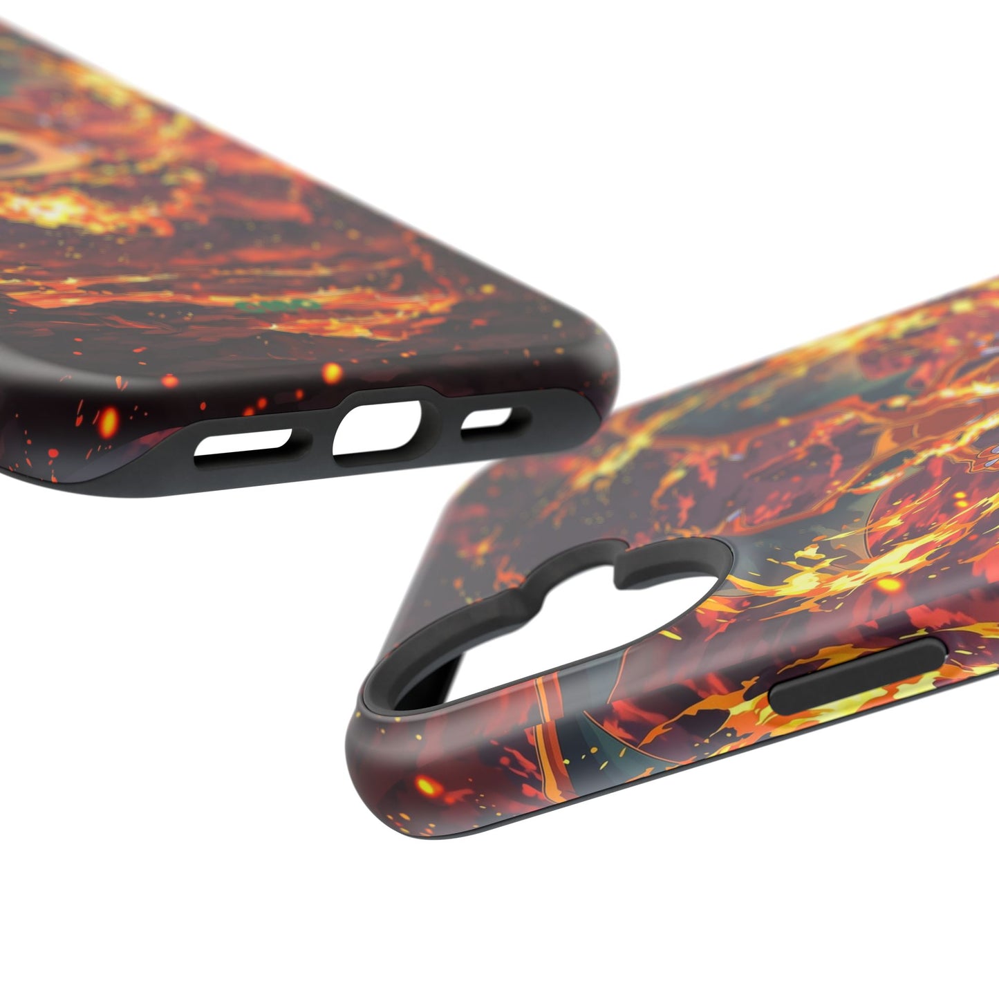 Fiery Abstract Magnetic Impact-Resistant Phone Case
