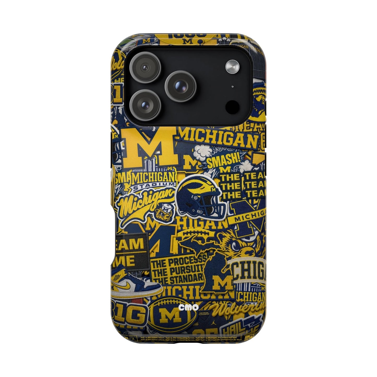 Michigan Wolverines Magnetic Impact Phone Case — Team Logo Collage MagSafe-Compatible