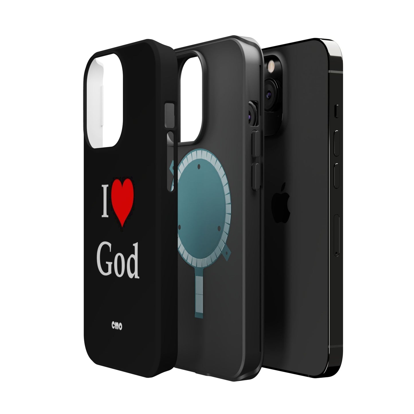 I love God Phone Case — Magnetic Impact-Resistant Religious iPhone Cover