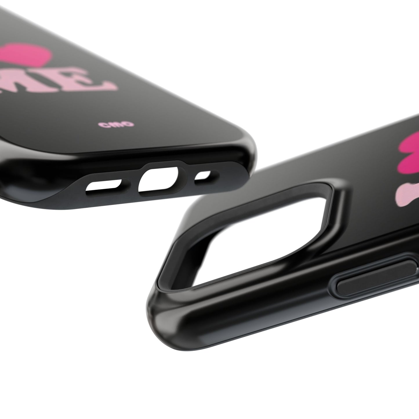 Magnetic Impact-Resistant Phone Case — "I love ME" Pink Self-Love Design