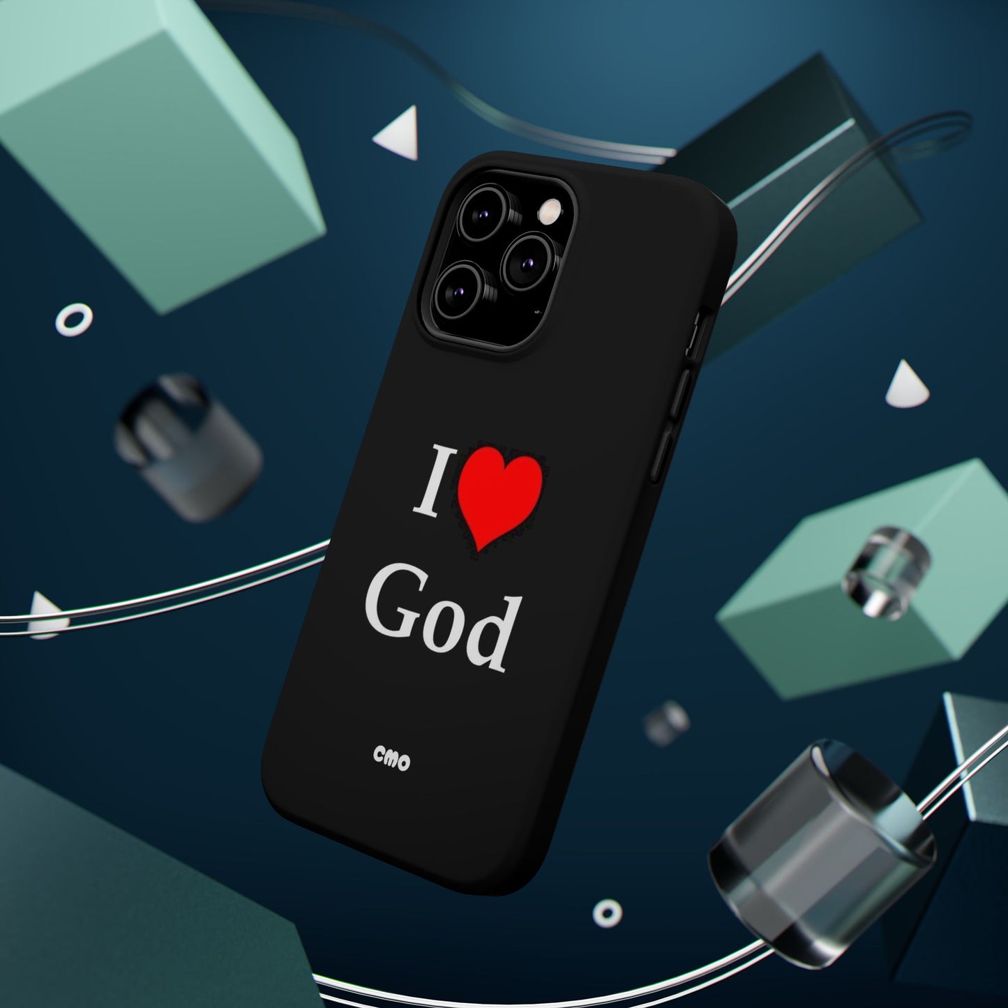 I love God Phone Case — Magnetic Impact-Resistant Religious iPhone Cover