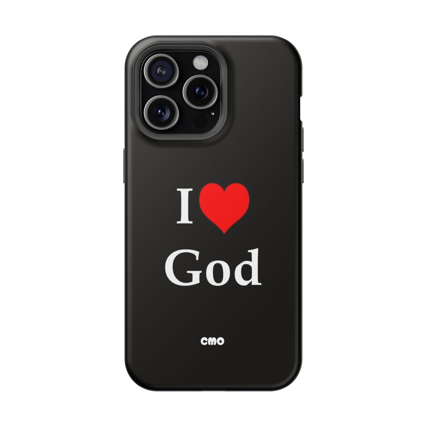 I love God Phone Case — Magnetic Impact-Resistant Religious iPhone Cover