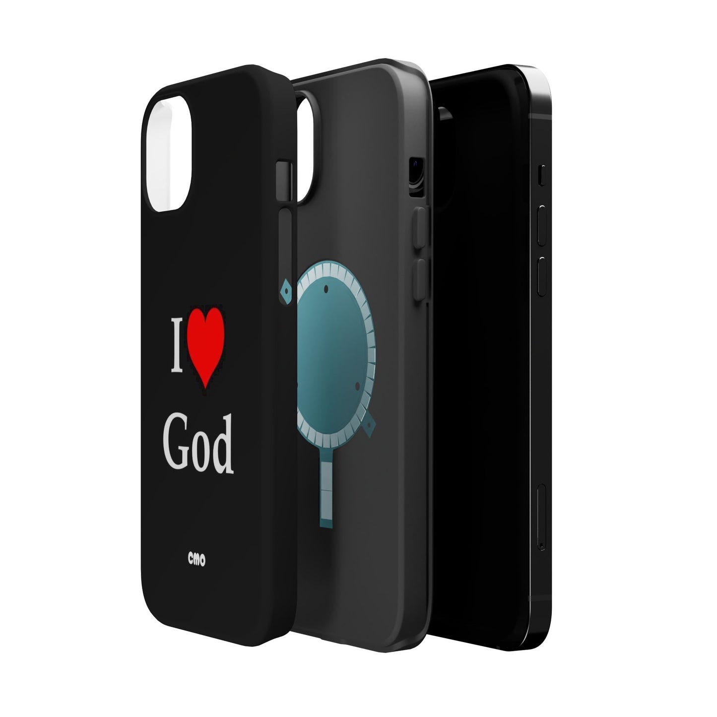 I love God Phone Case — Magnetic Impact-Resistant Religious iPhone Cover