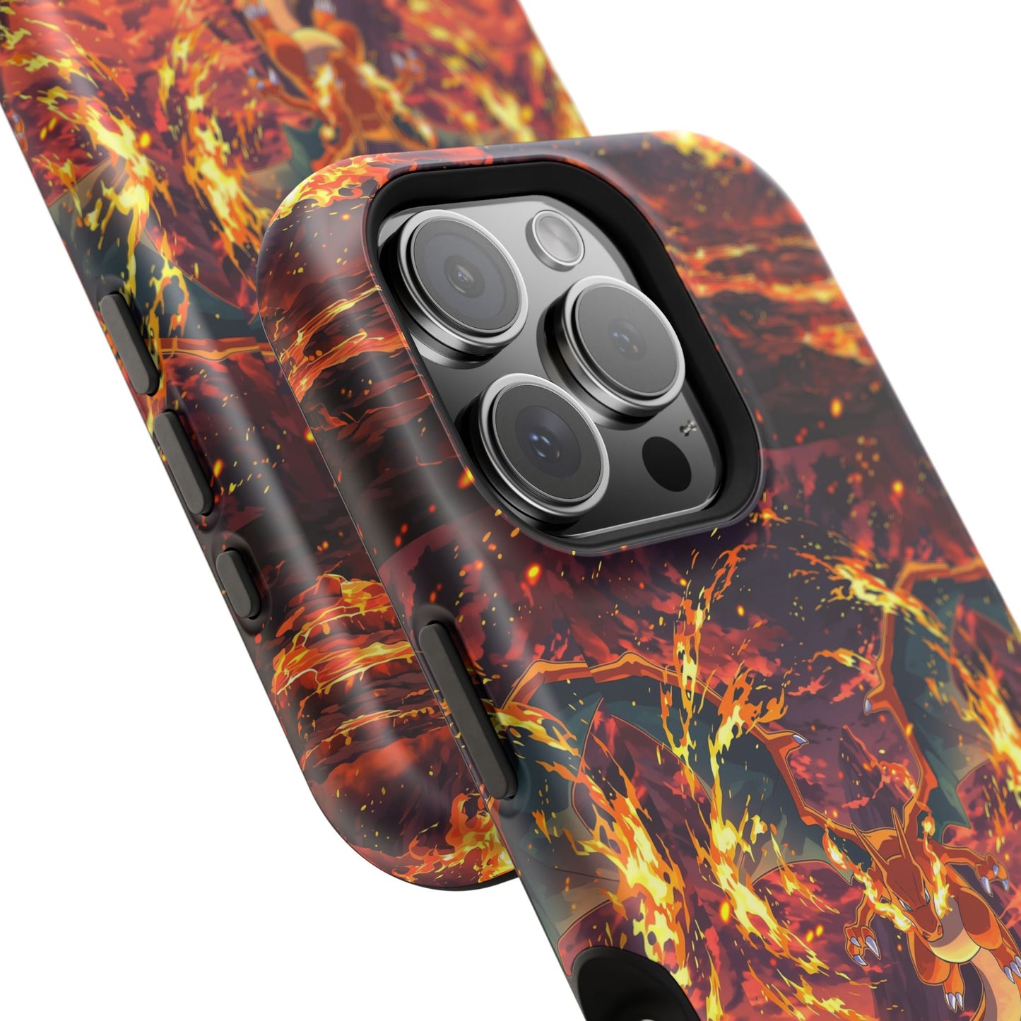 Fiery Abstract Magnetic Impact-Resistant Phone Case