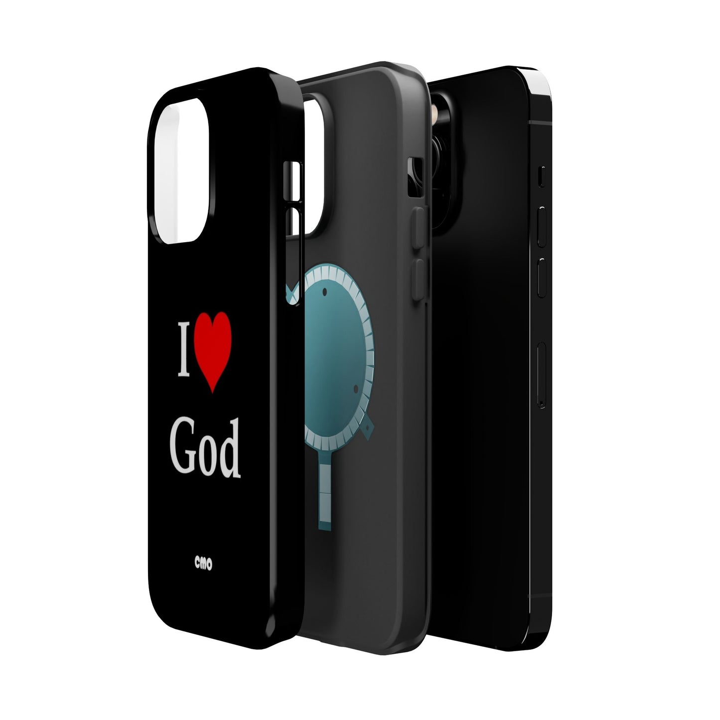 I love God Phone Case — Magnetic Impact-Resistant Religious iPhone Cover