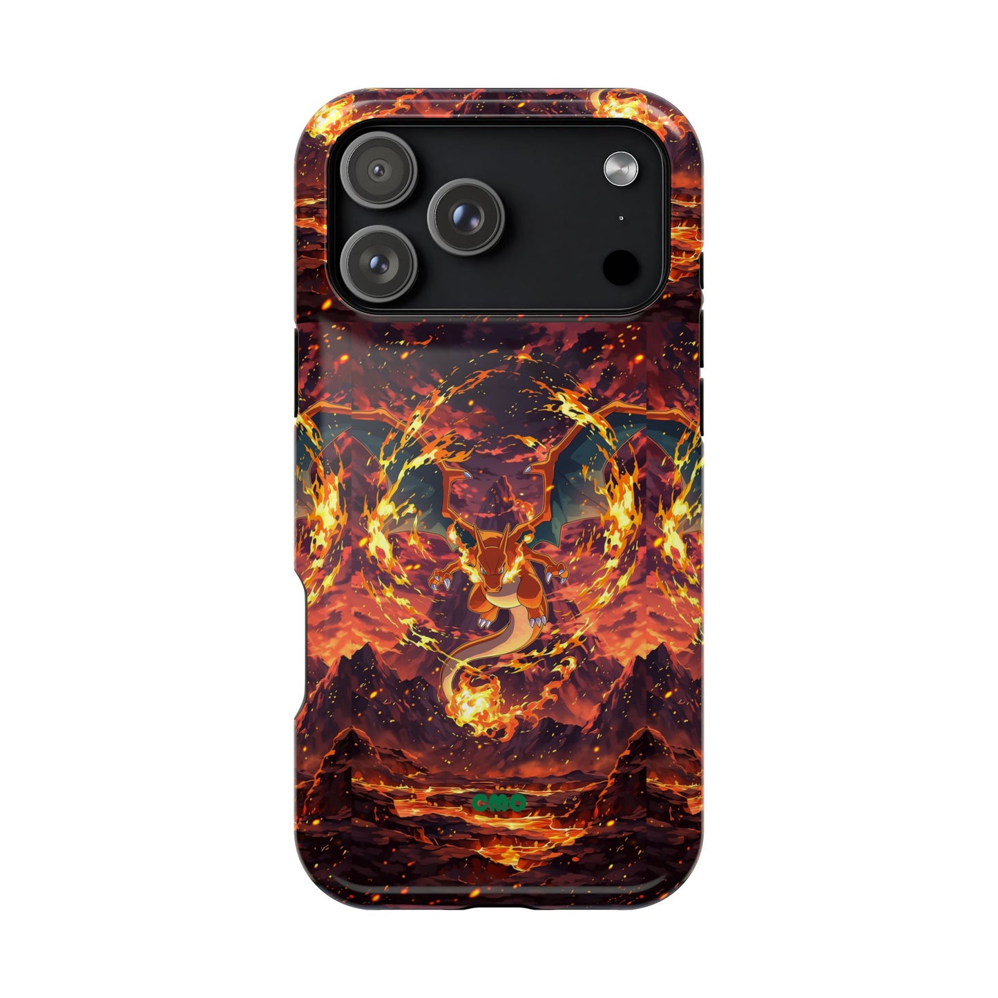 Fiery Abstract Magnetic Impact-Resistant Phone Case