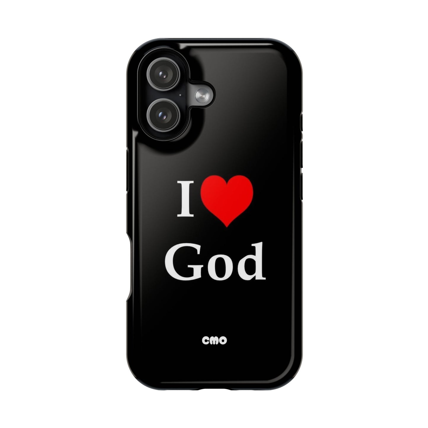 I love God Phone Case — Magnetic Impact-Resistant Religious iPhone Cover