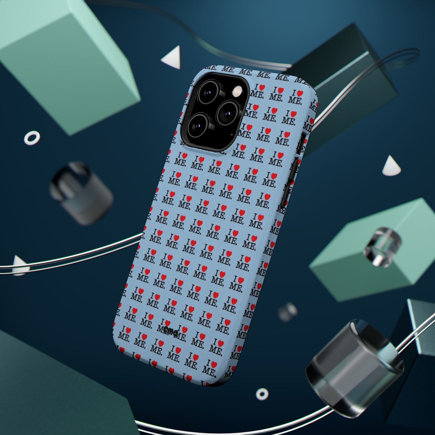 Magnetic Impact-Resistant Phone Case — "I love ME" Pattern