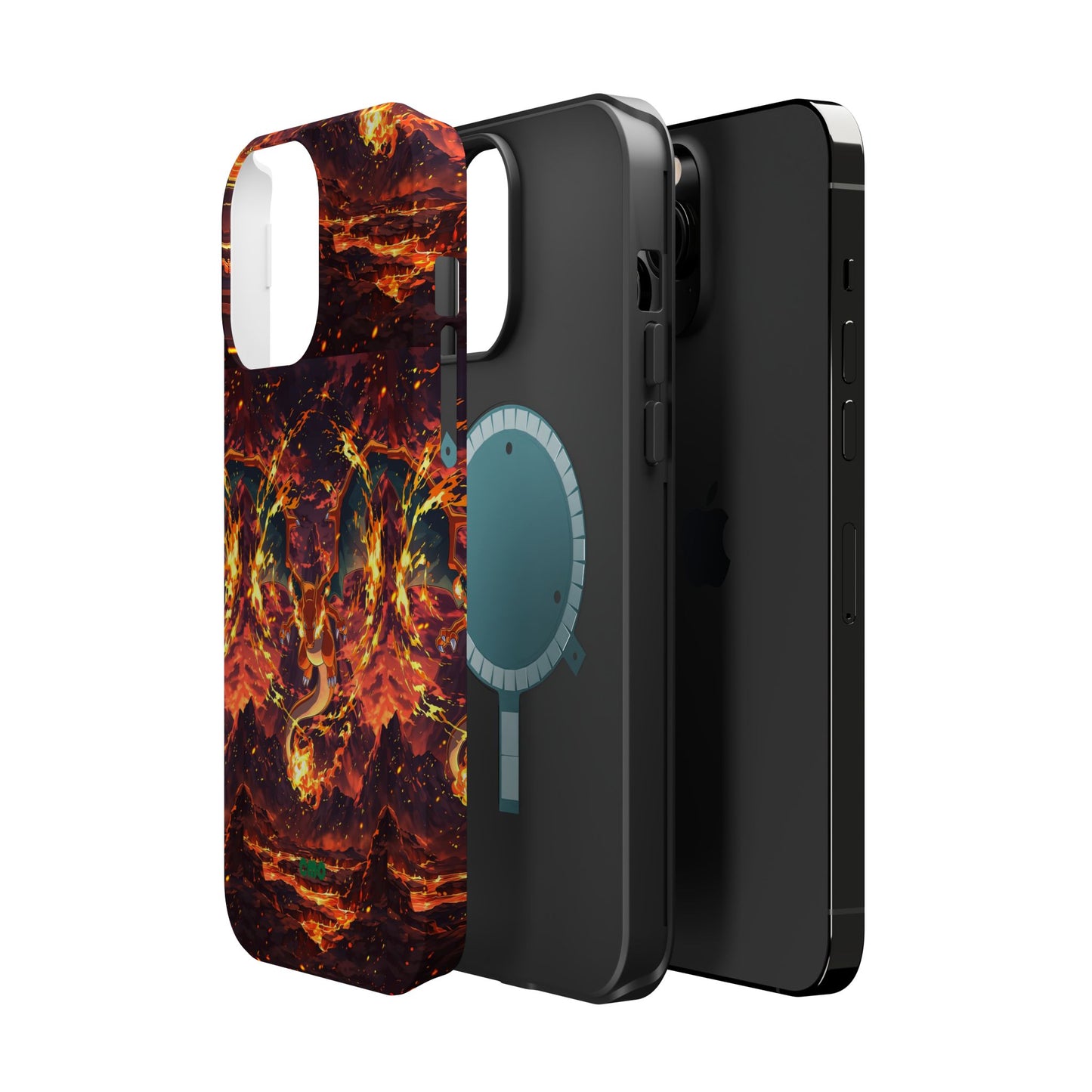 Fiery Abstract Magnetic Impact-Resistant Phone Case