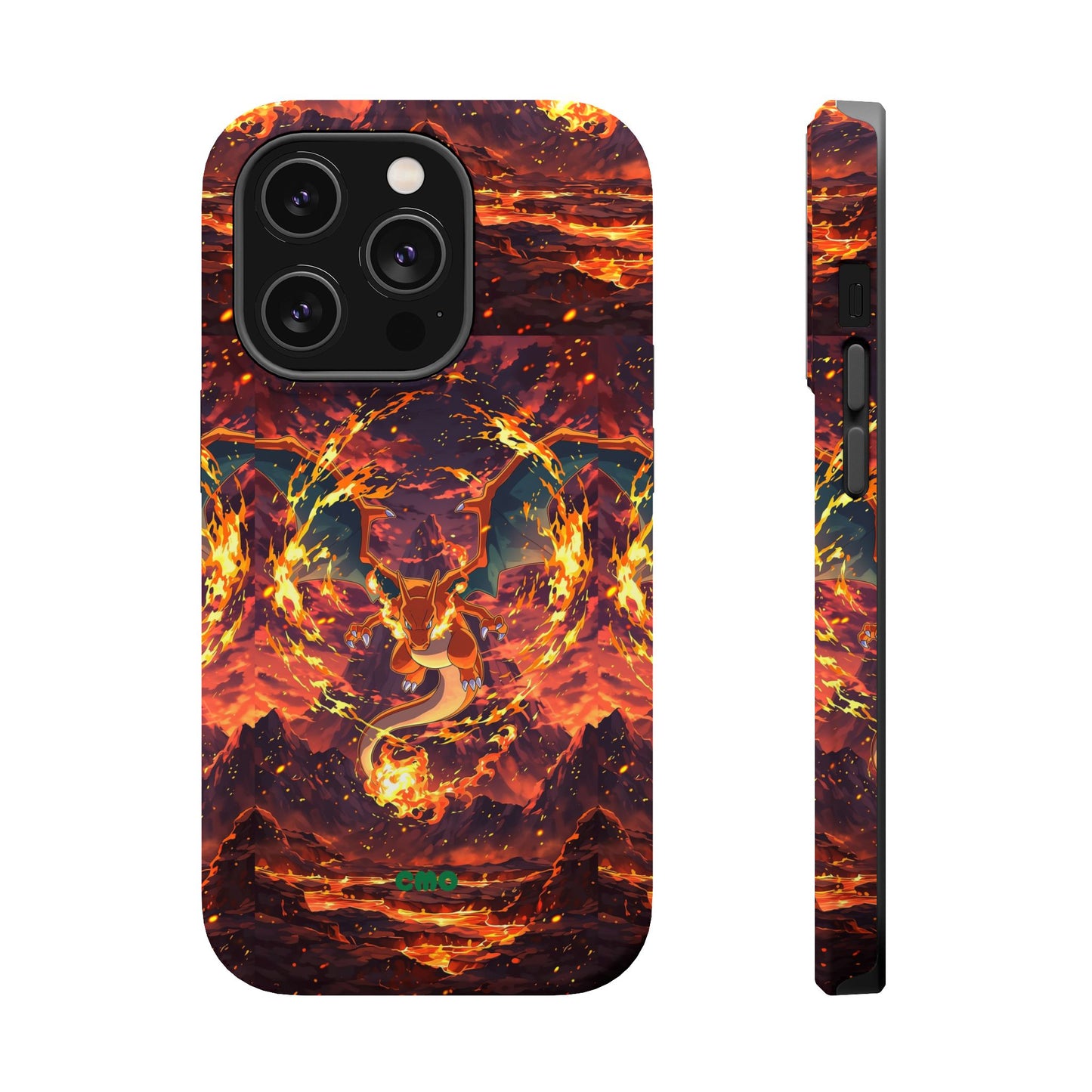 Fiery Abstract Magnetic Impact-Resistant Phone Case