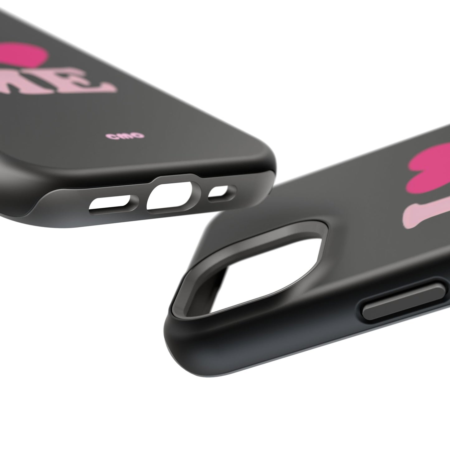 Magnetic Impact-Resistant Phone Case — "I love ME" Pink Self-Love Design