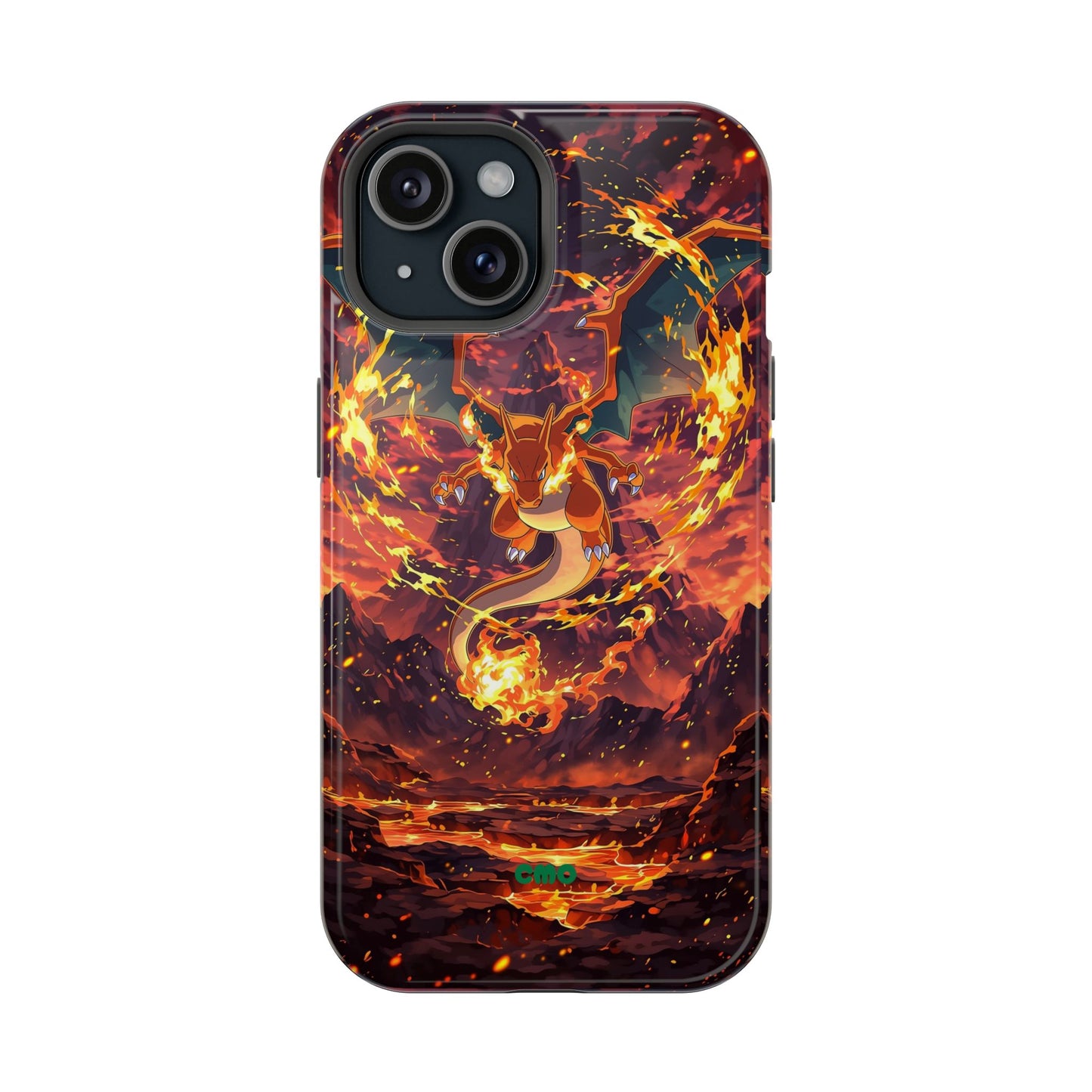 Fiery Abstract Magnetic Impact-Resistant Phone Case
