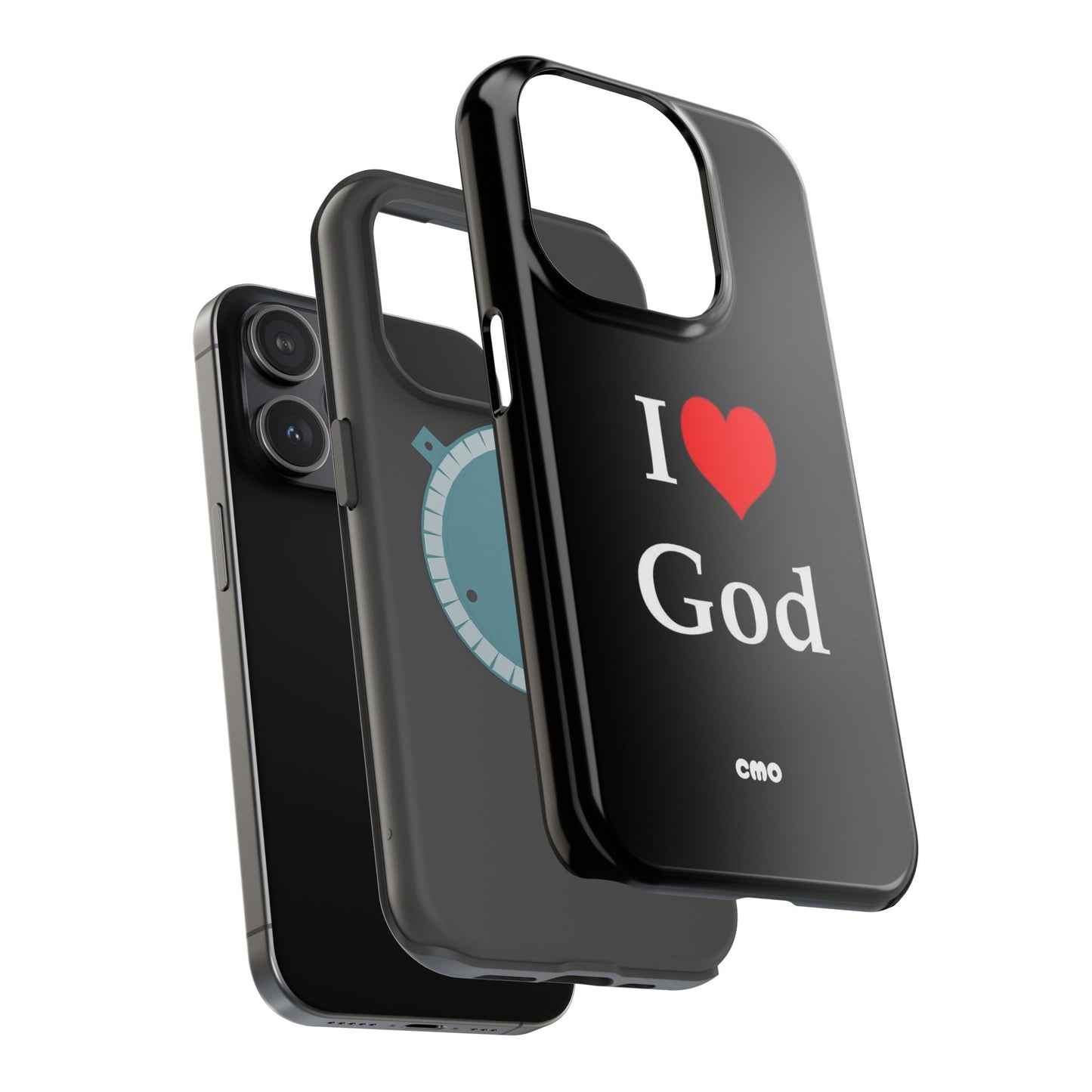 I love God Phone Case — Magnetic Impact-Resistant Religious iPhone Cover