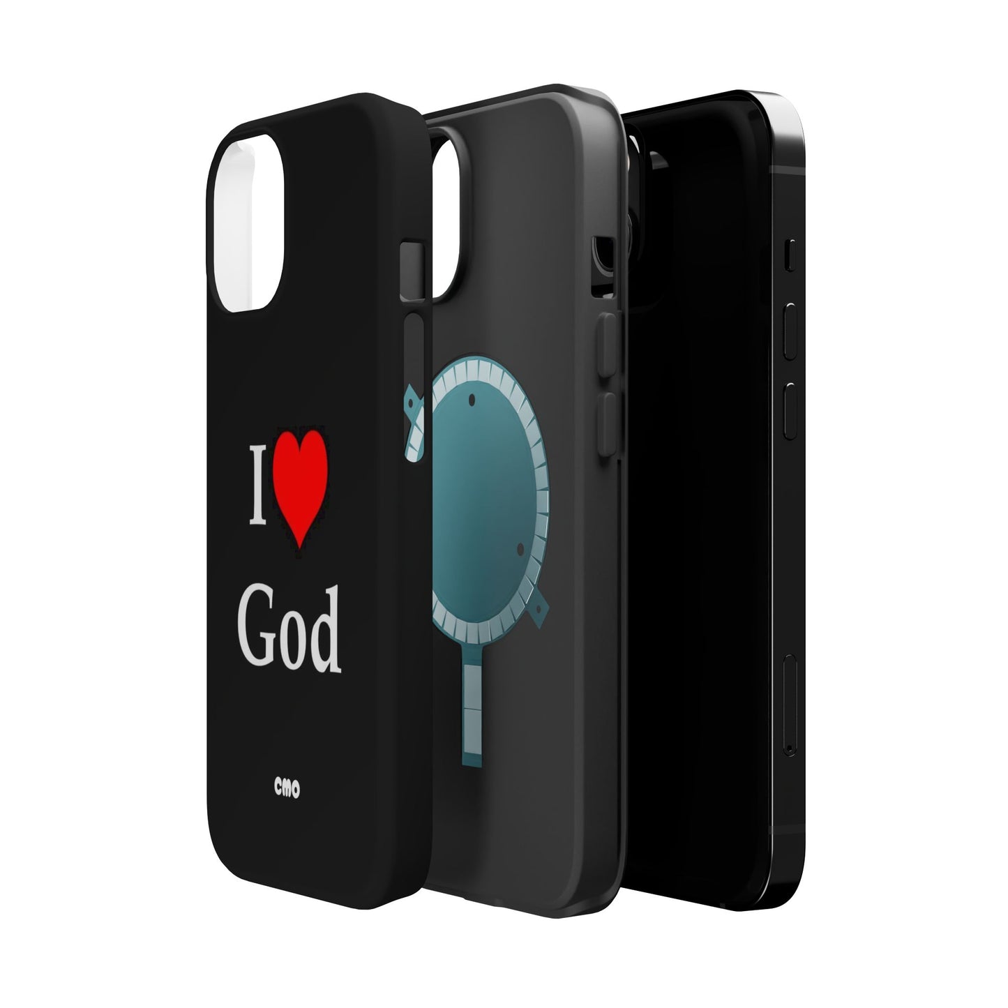 I love God Phone Case — Magnetic Impact-Resistant Religious iPhone Cover