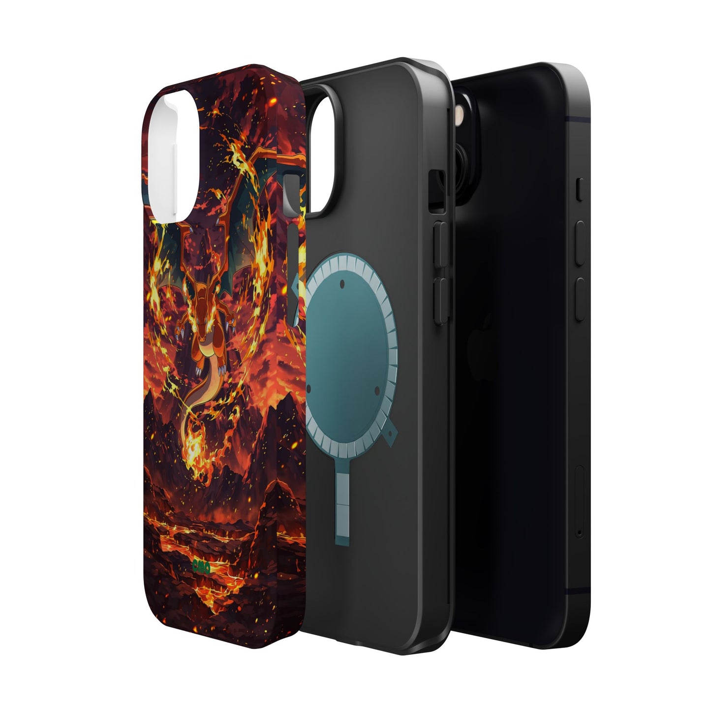 Fiery Abstract Magnetic Impact-Resistant Phone Case
