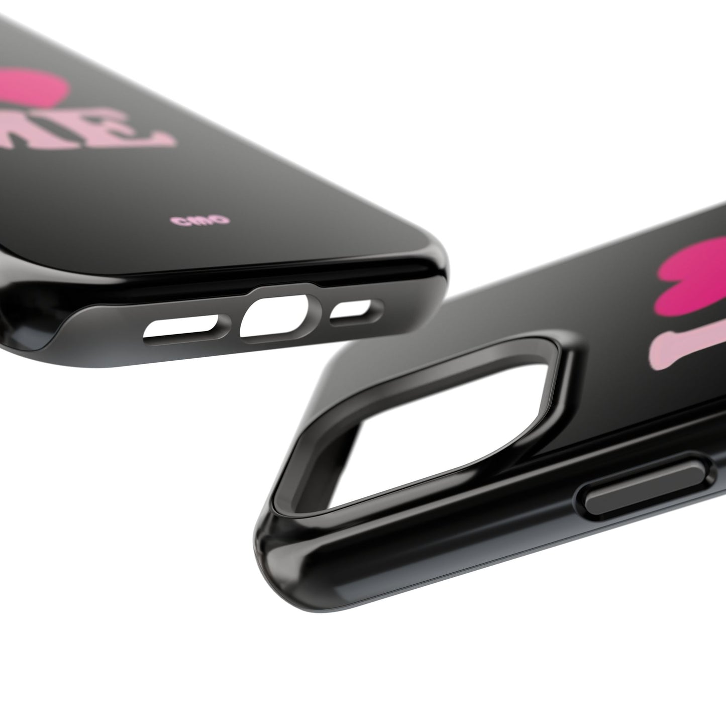 Magnetic Impact-Resistant Phone Case — "I love ME" Pink Self-Love Design