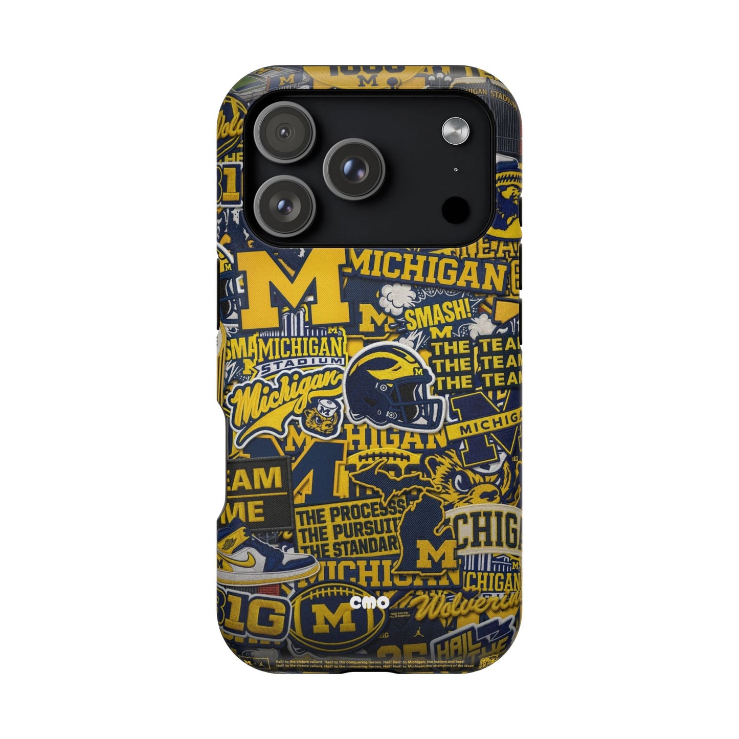 Michigan Wolverines Magnetic Impact Phone Case — Team Logo Collage MagSafe-Compatible