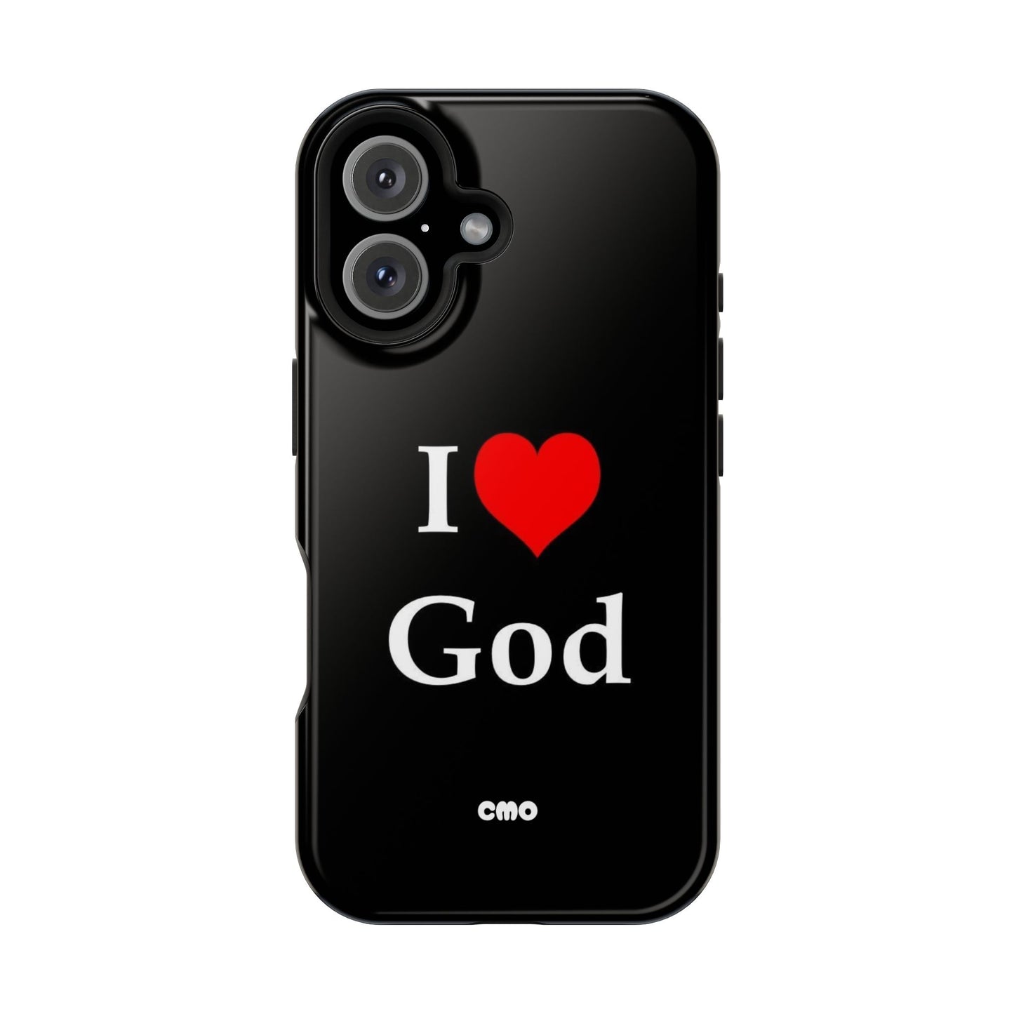I love God Phone Case — Magnetic Impact-Resistant Religious iPhone Cover