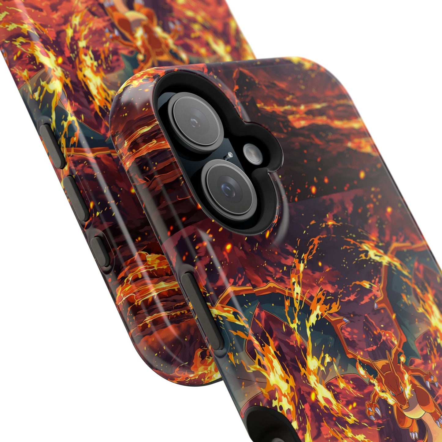 Fiery Abstract Magnetic Impact-Resistant Phone Case
