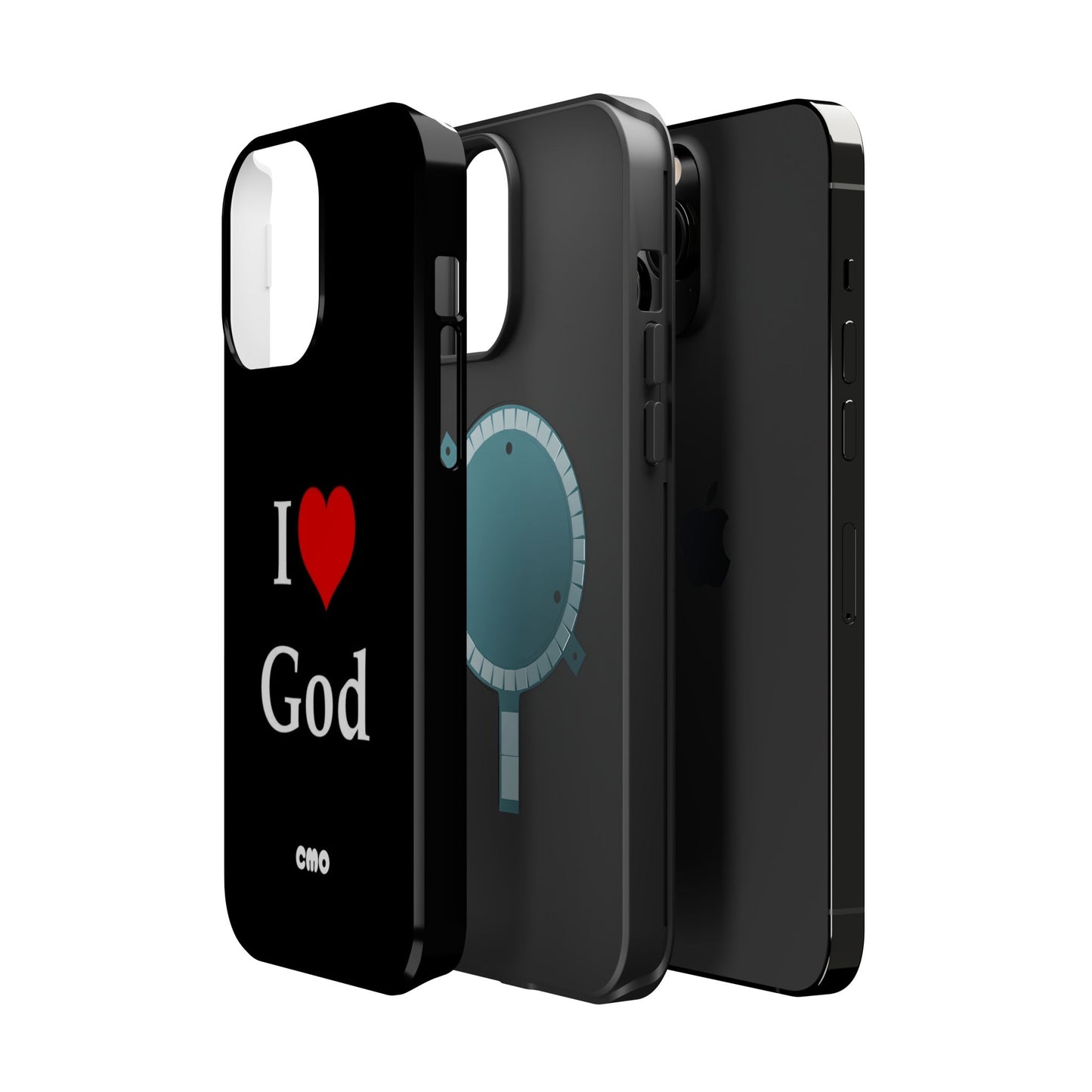 I love God Phone Case — Magnetic Impact-Resistant Religious iPhone Cover