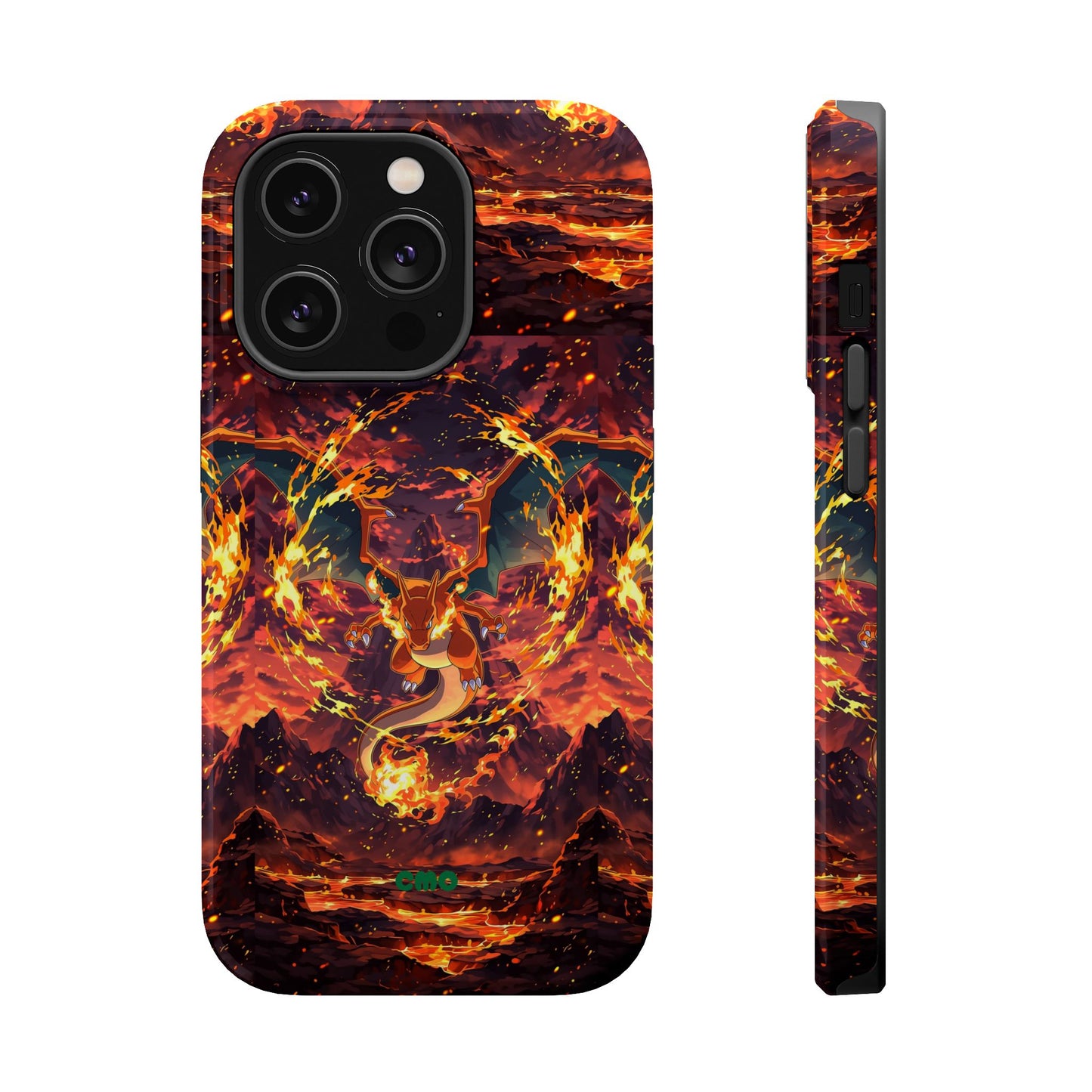 Fiery Abstract Magnetic Impact-Resistant Phone Case
