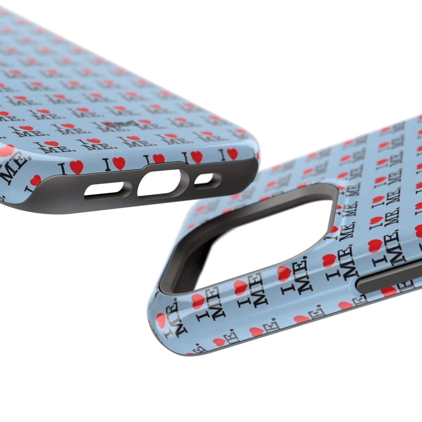 Magnetic Impact-Resistant Phone Case — "I love ME" Pattern