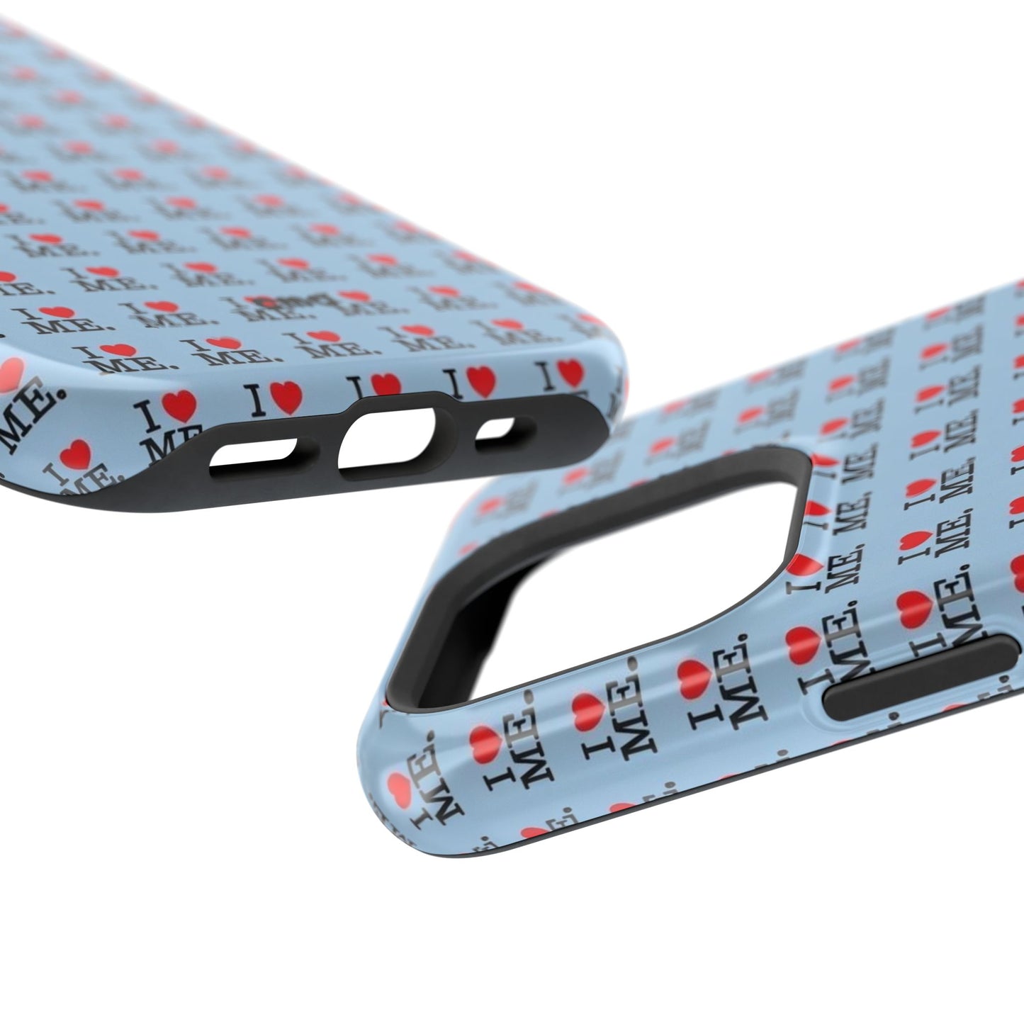 Magnetic Impact-Resistant Phone Case — "I love ME" Pattern