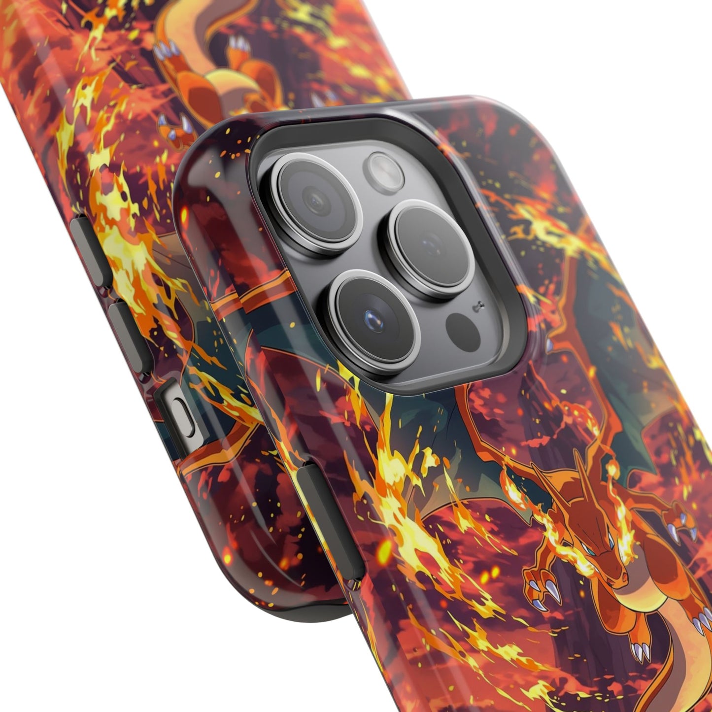 Fiery Abstract Magnetic Impact-Resistant Phone Case