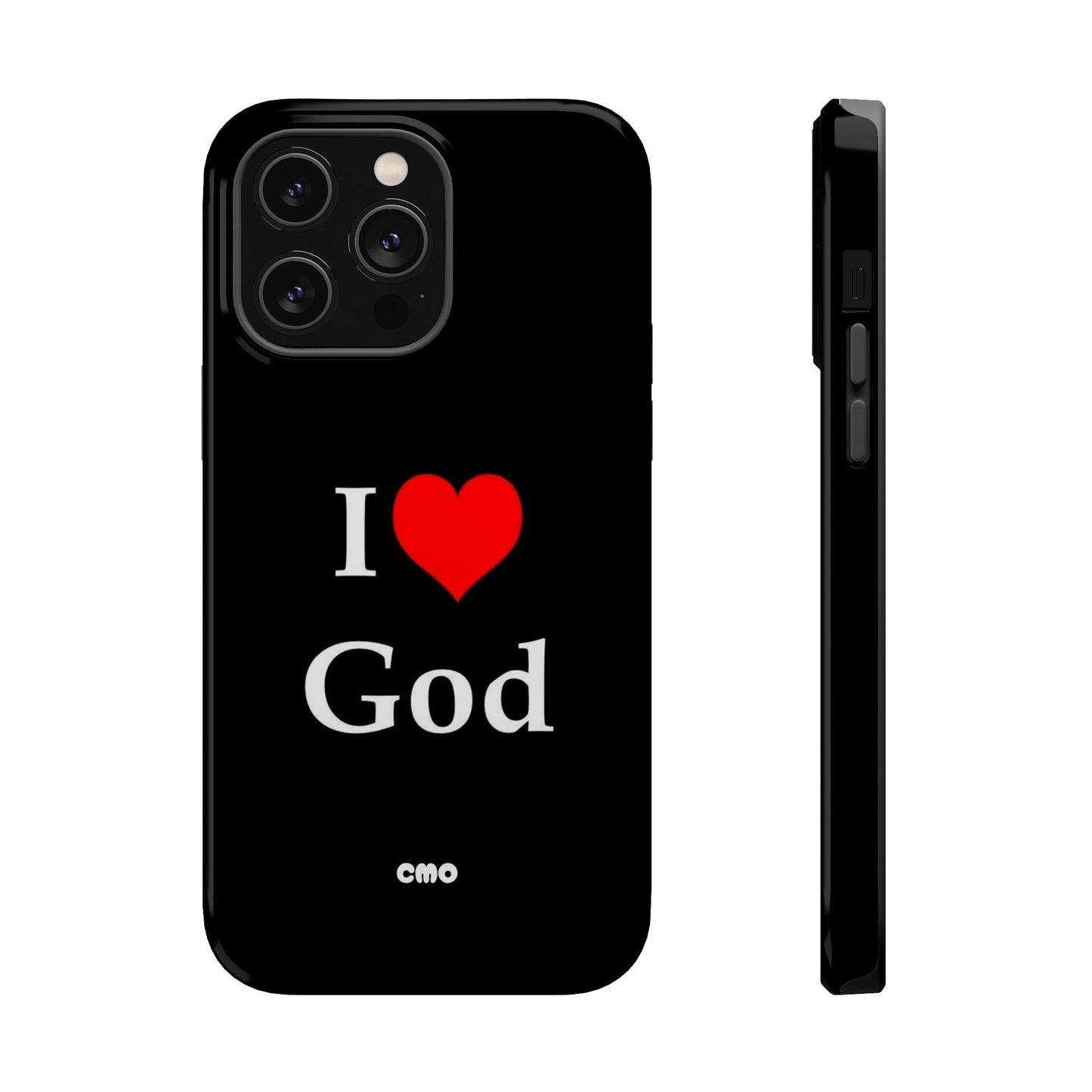 I love God Phone Case — Magnetic Impact-Resistant Religious iPhone Cover
