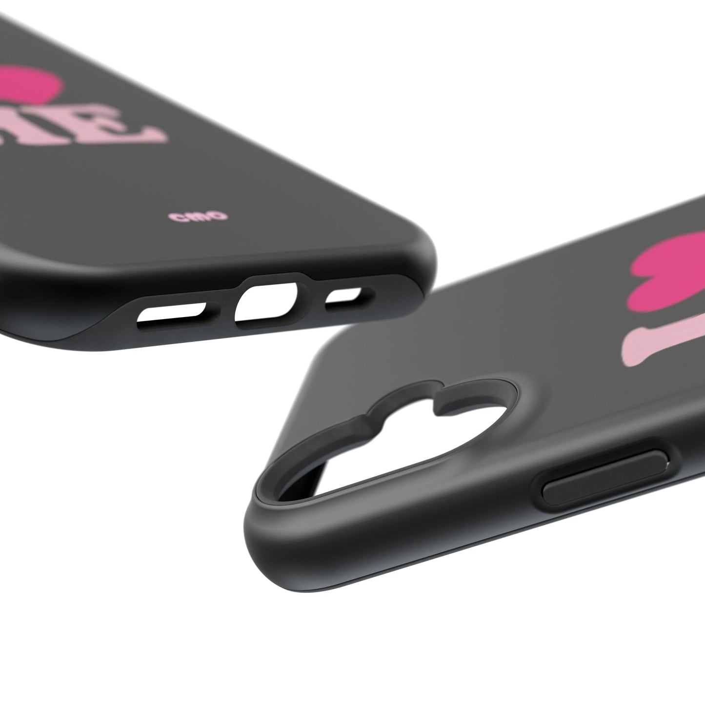Magnetic Impact-Resistant Phone Case — "I love ME" Pink Self-Love Design