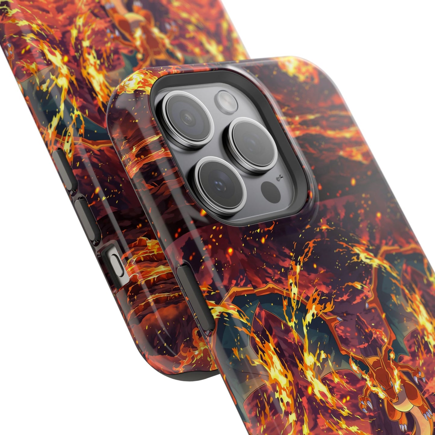 Fiery Abstract Magnetic Impact-Resistant Phone Case