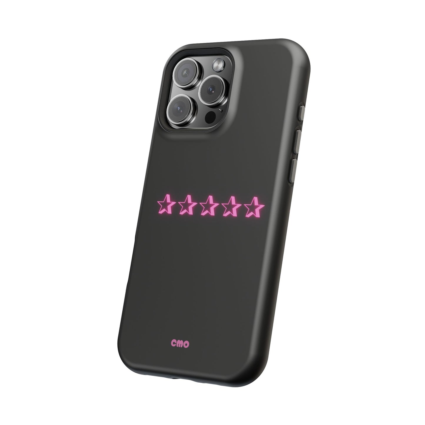5 Stat ⭐️ Phone Case — Pink Neon Stars Magnetic Impact-Resistant Case