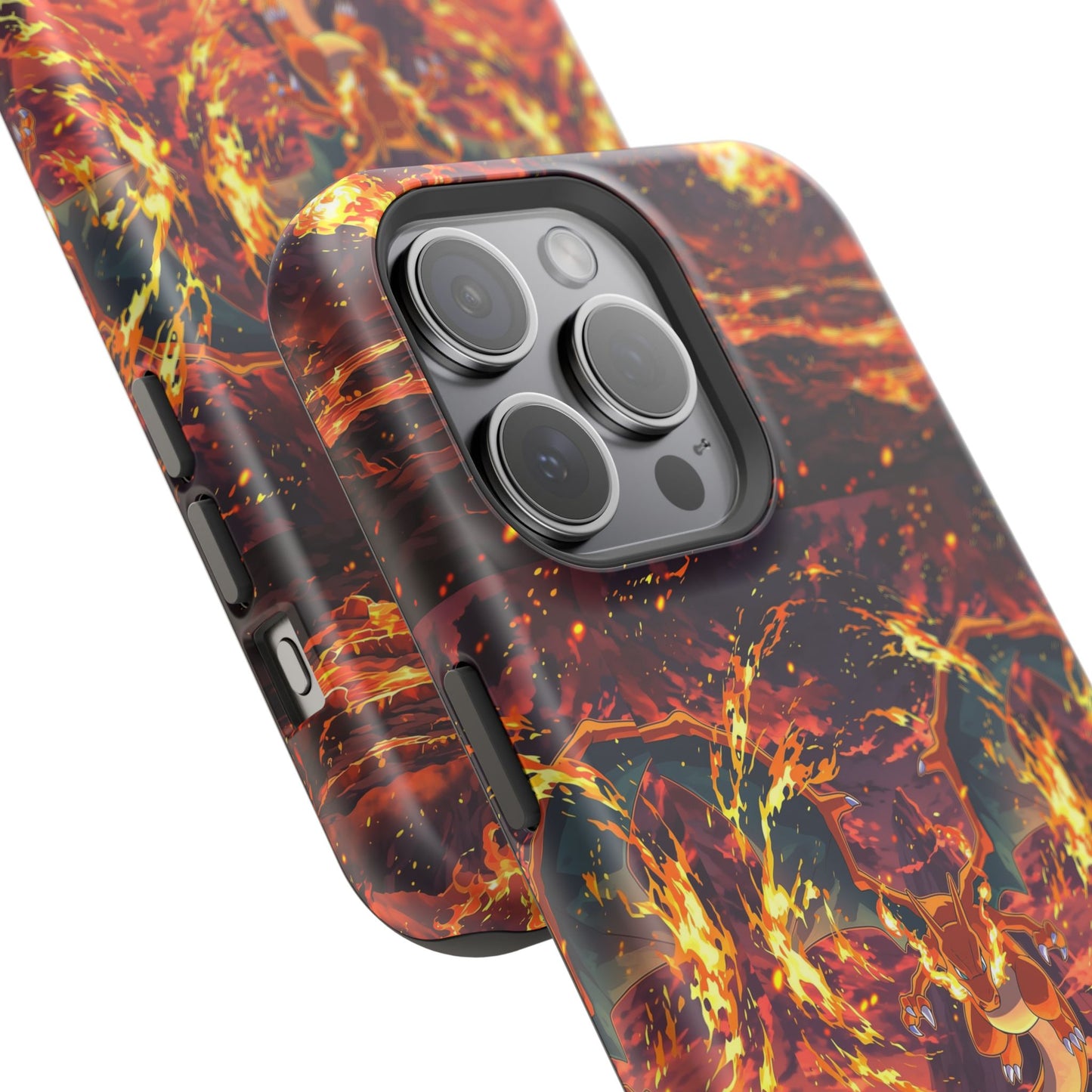 Fiery Abstract Magnetic Impact-Resistant Phone Case