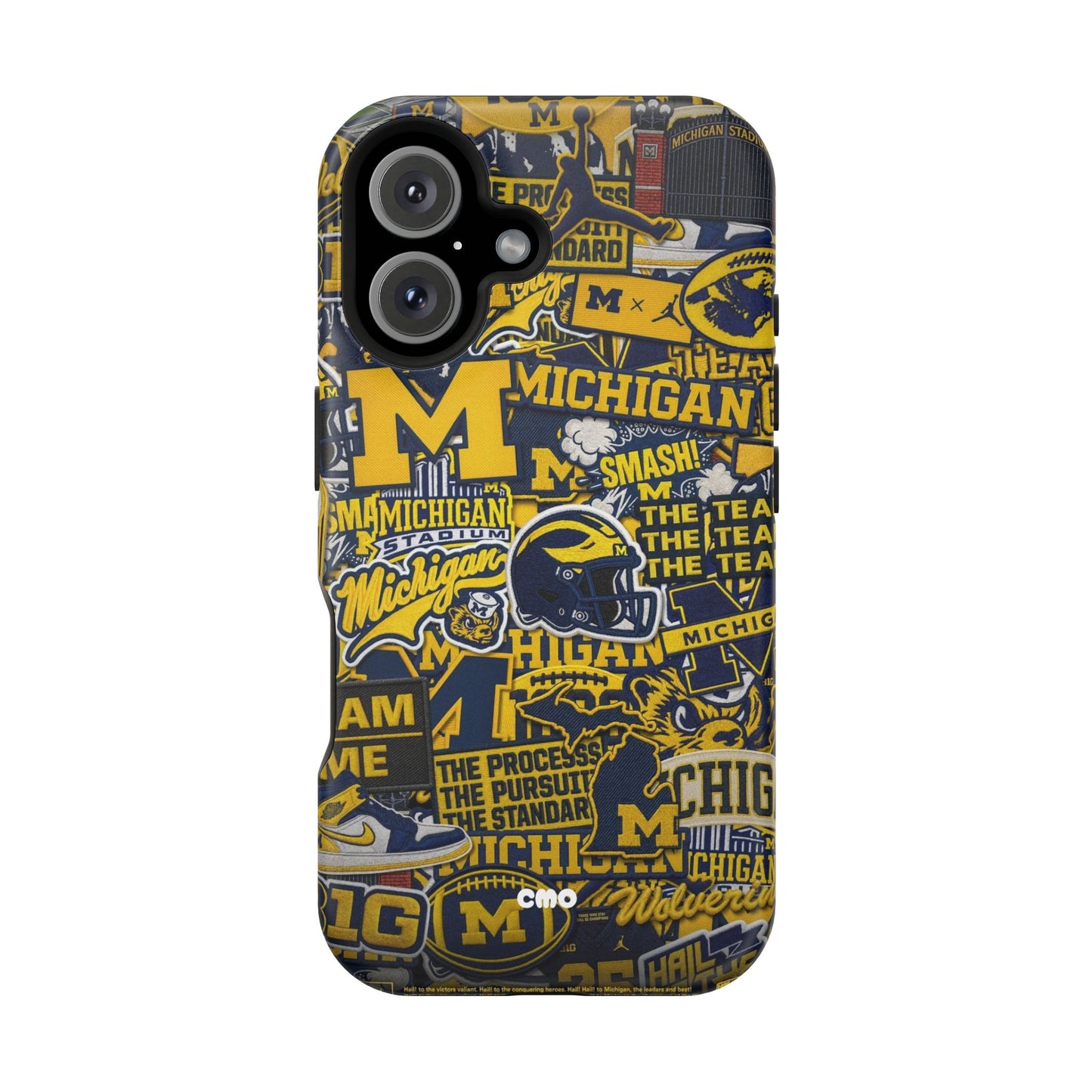 Michigan Wolverines Magnetic Impact Phone Case — Team Logo Collage MagSafe-Compatible