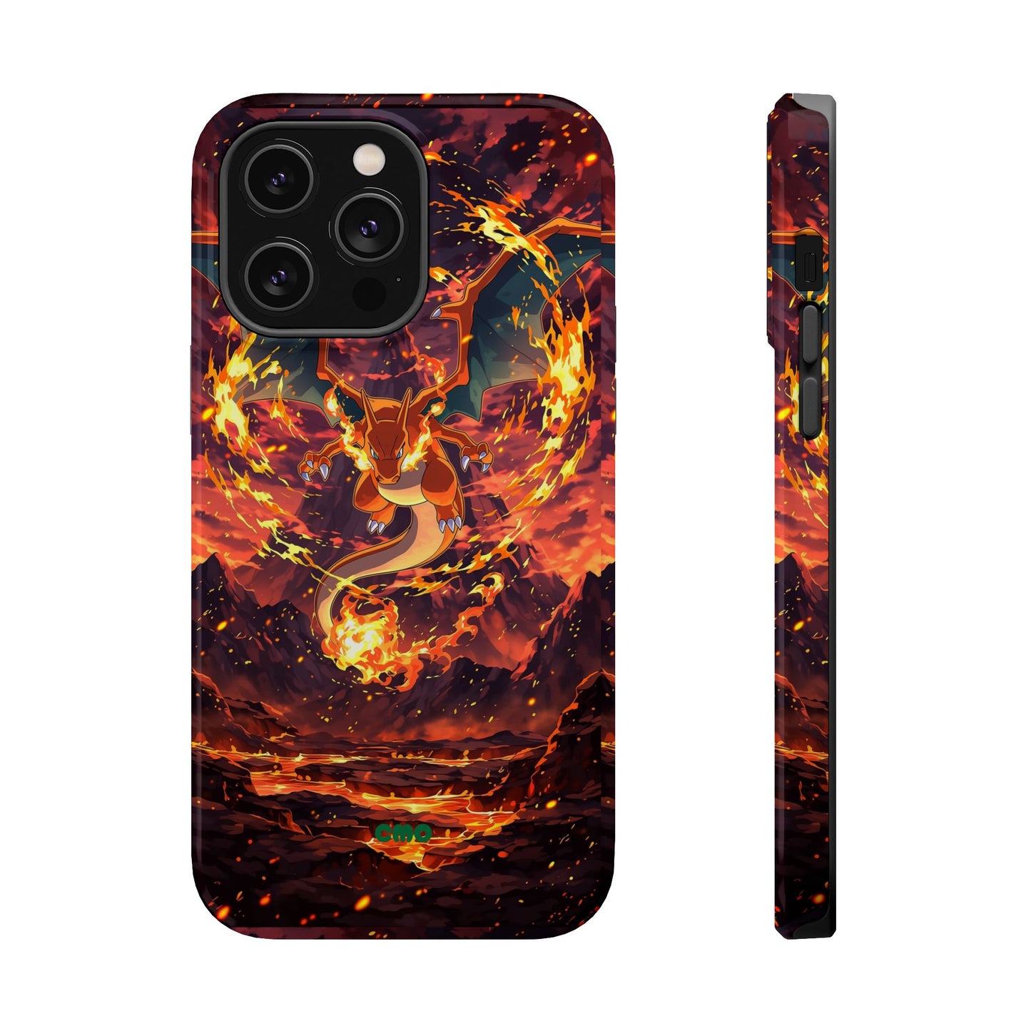 Fiery Abstract Magnetic Impact-Resistant Phone Case
