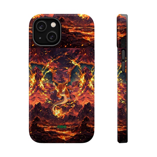Fiery Abstract Magnetic Impact-Resistant Phone Case