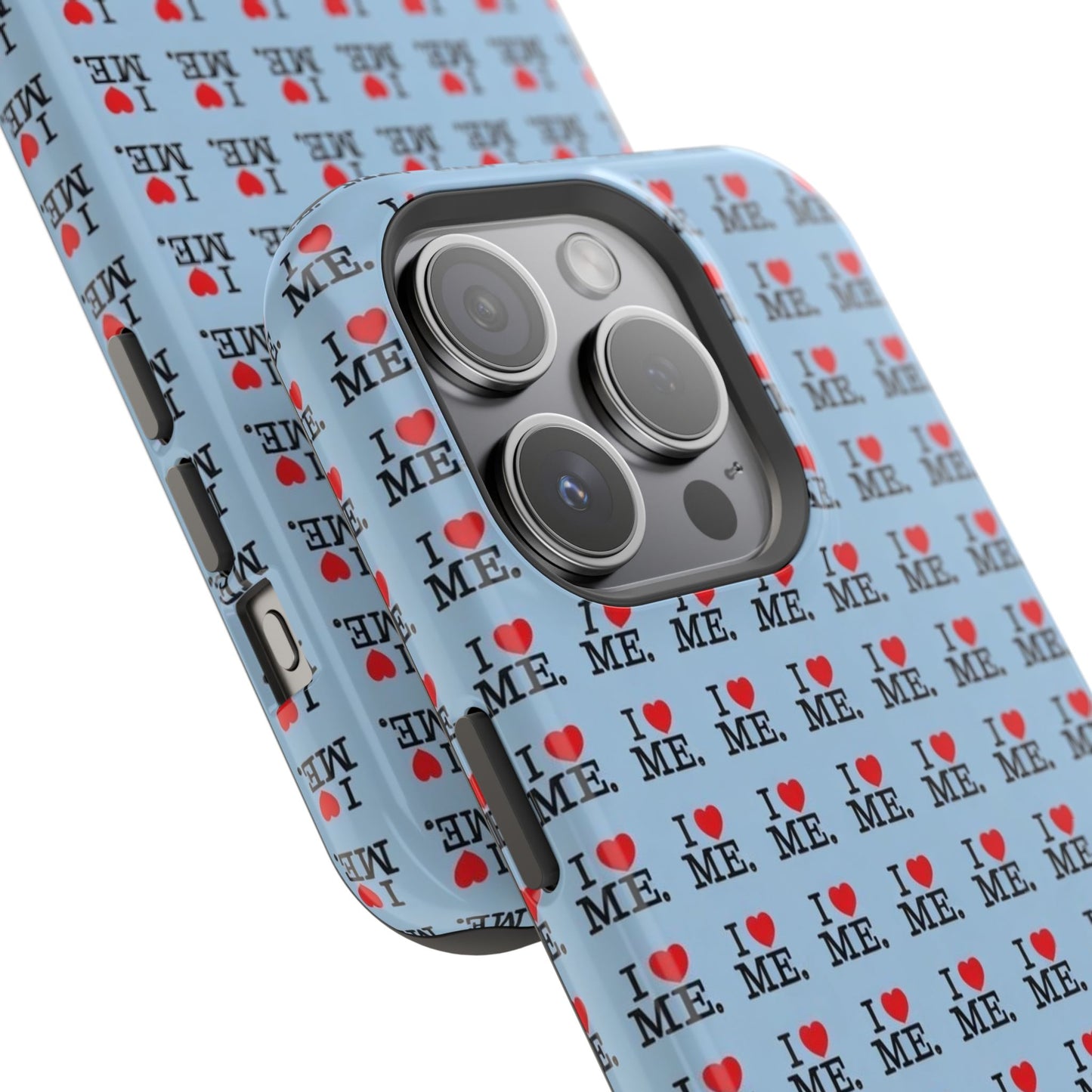 Magnetic Impact-Resistant Phone Case — "I love ME" Pattern