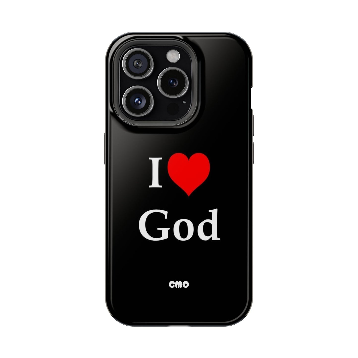 I love God Phone Case — Magnetic Impact-Resistant Religious iPhone Cover